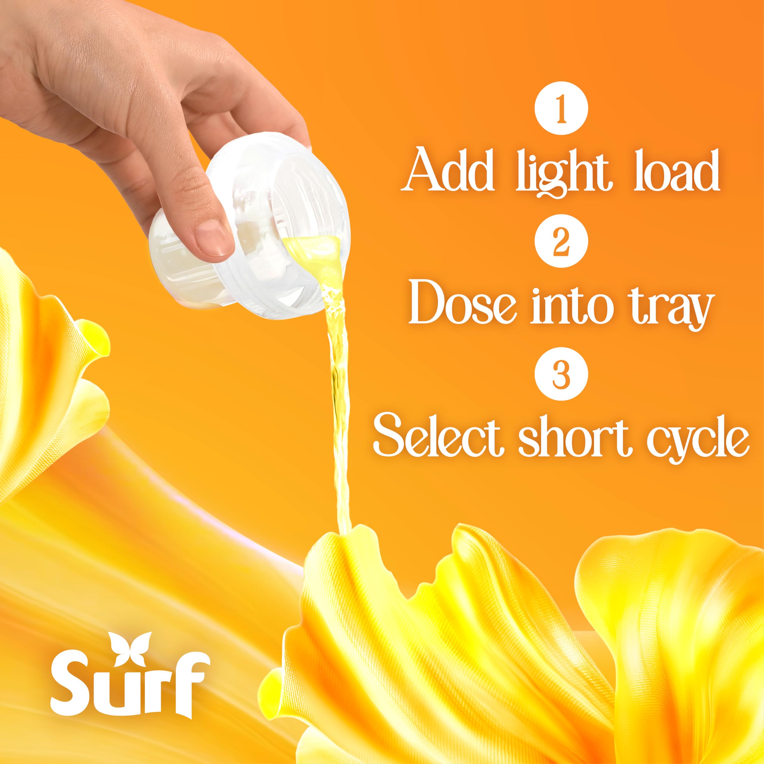 Surf Magnifi-Scent Wash Sunshine Blossom Laundry Liquid - 1.49L | Quick Wash Formula 7