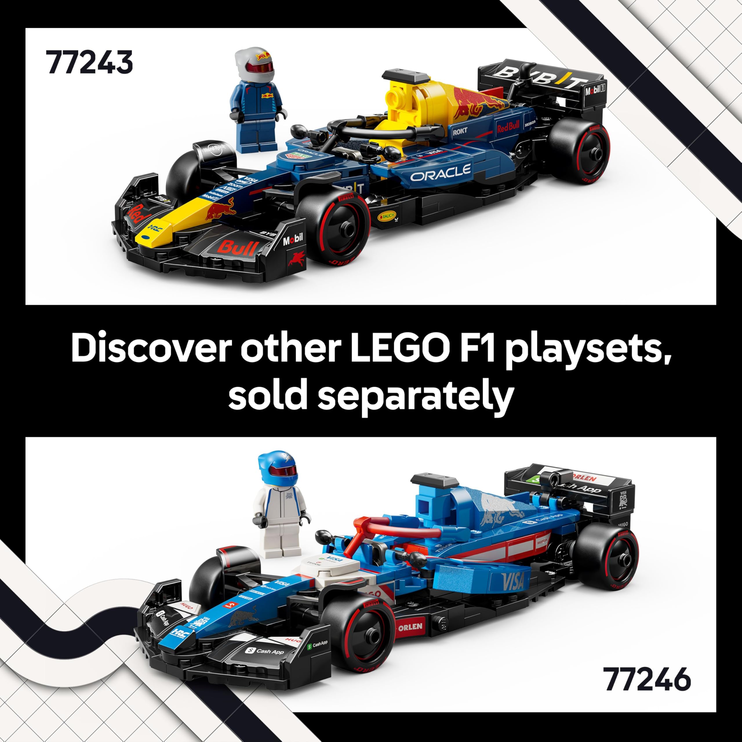 LEGO Speed Champions Oracle Red Bull Racing RB20 F1 Race Car Model 77243 | Ages 18+ 8