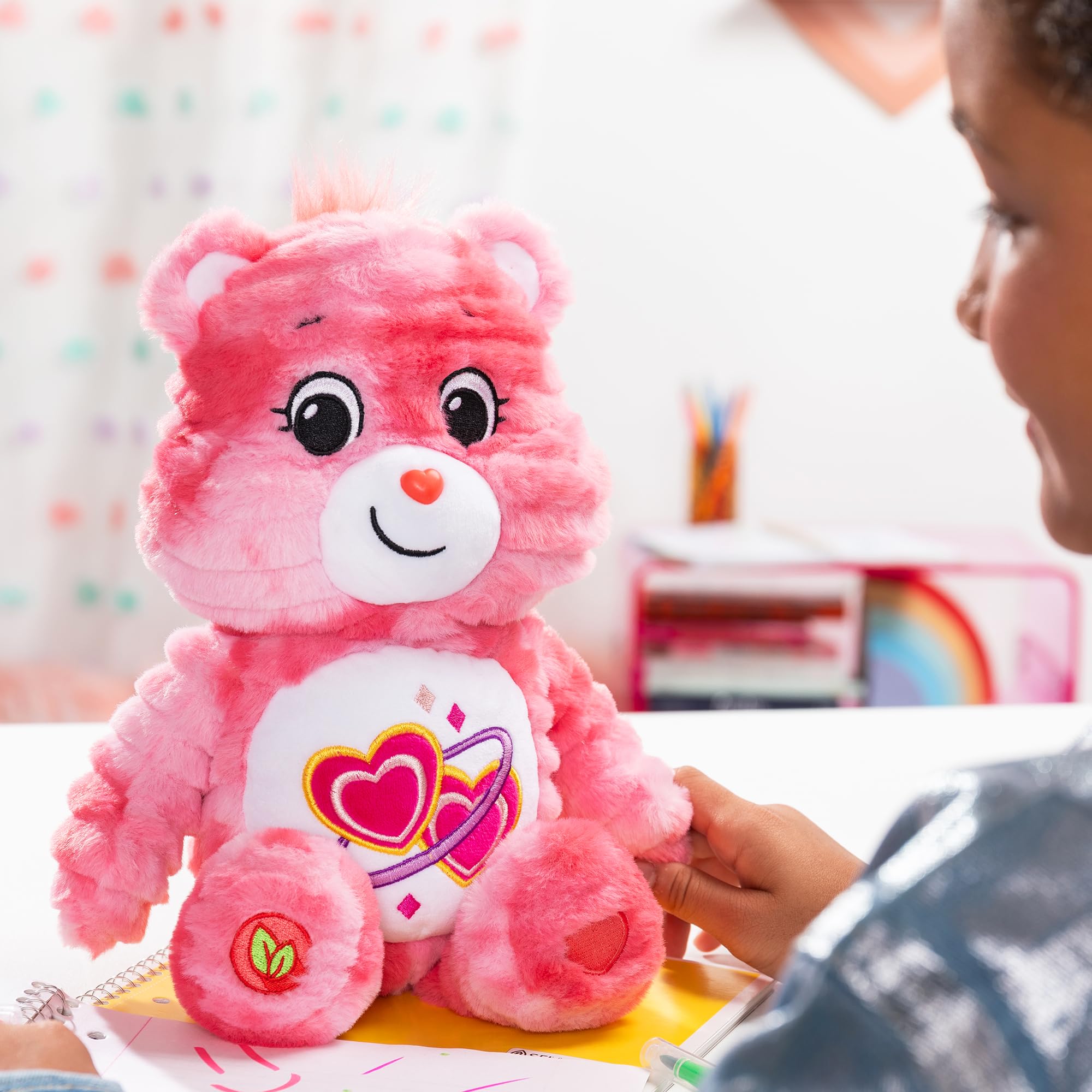 Basic Fun Care Bears Colour Splash - Love-A-Lot Bear 35cm Plush 4