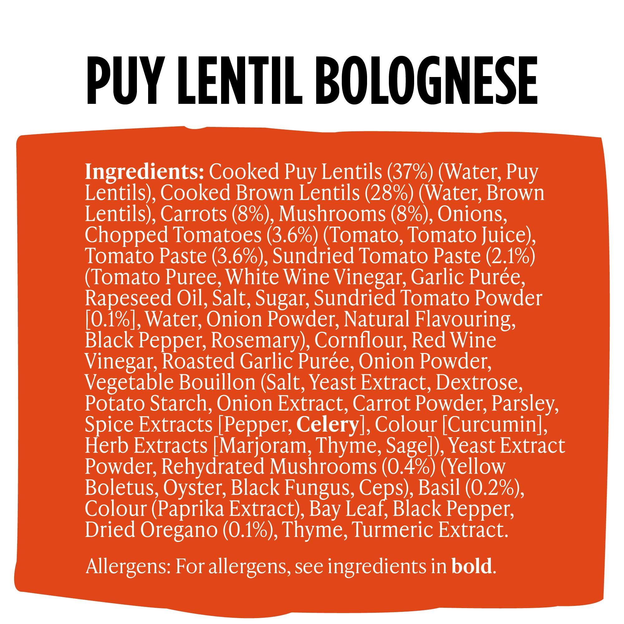 Merchant Gourmet Ready-to-eat Puy Lentil Bolognese - 6 x 280g Pouches | High Fibre & Protein 4