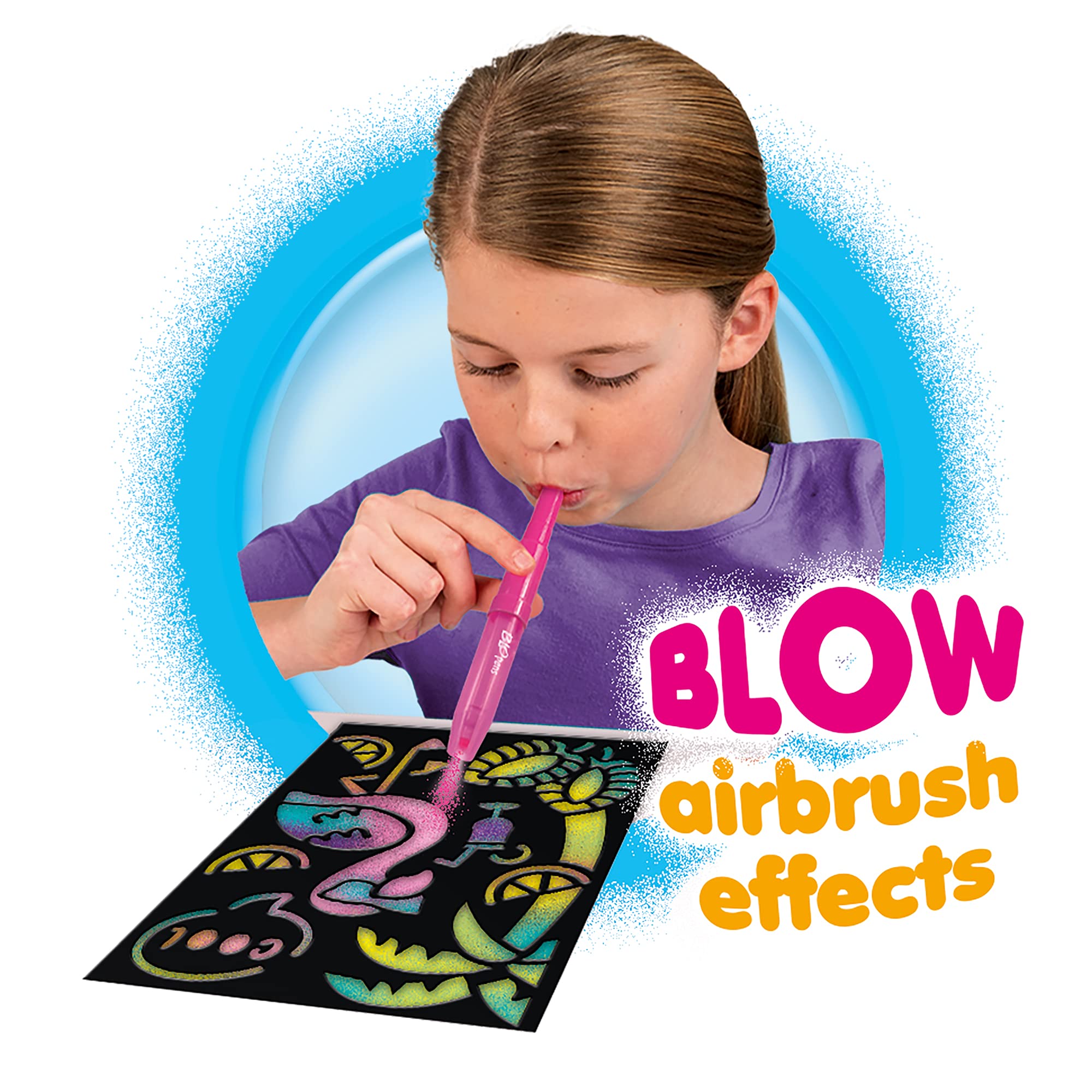John Adams BLOPENS Sequins Activity Set - Airbrush Art Kit | Ages 4+ 2