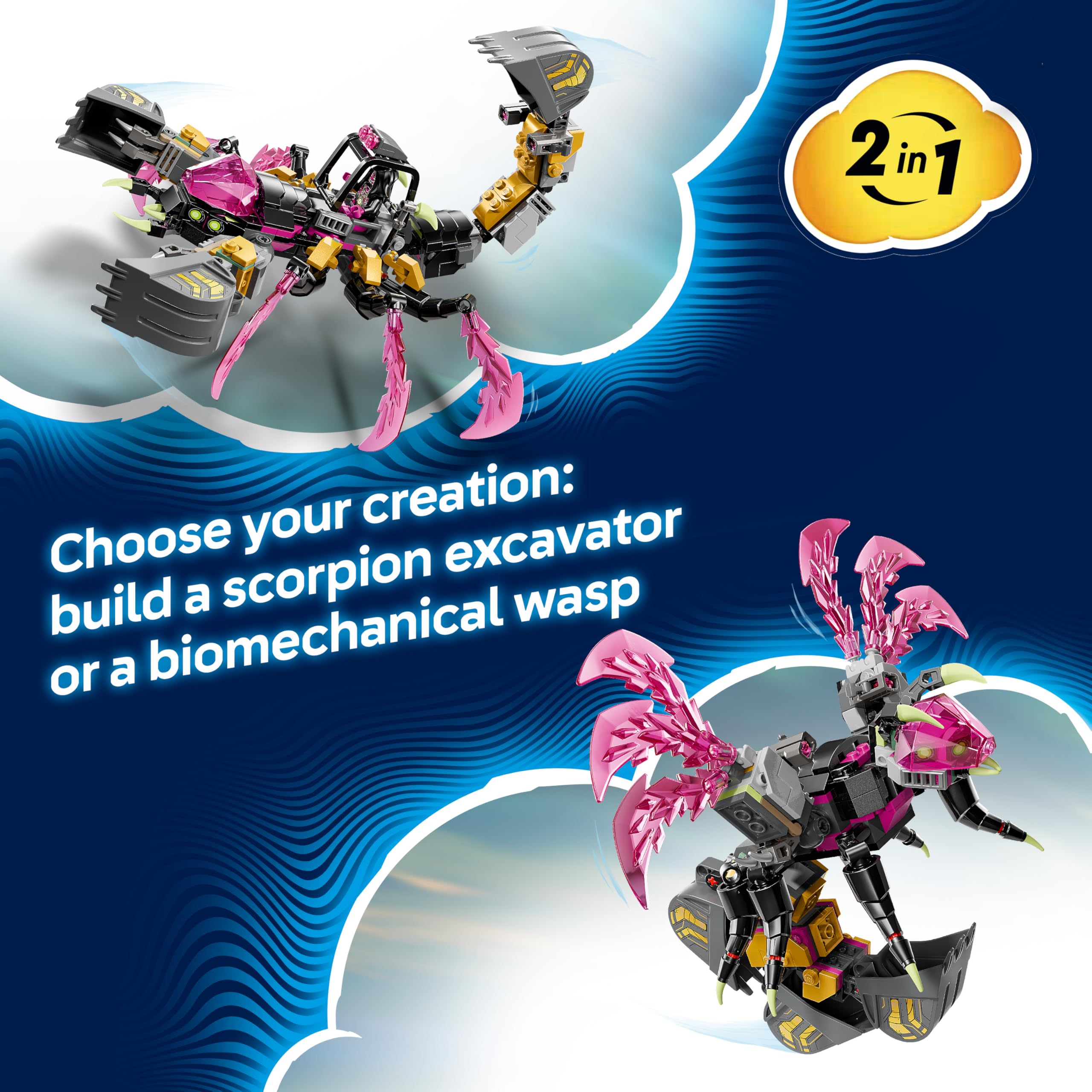 LEGO DREAMZzz Nightmare Scorpion Digger 71513 Building Set | 2-in-1 Build | Ages 7+ 3