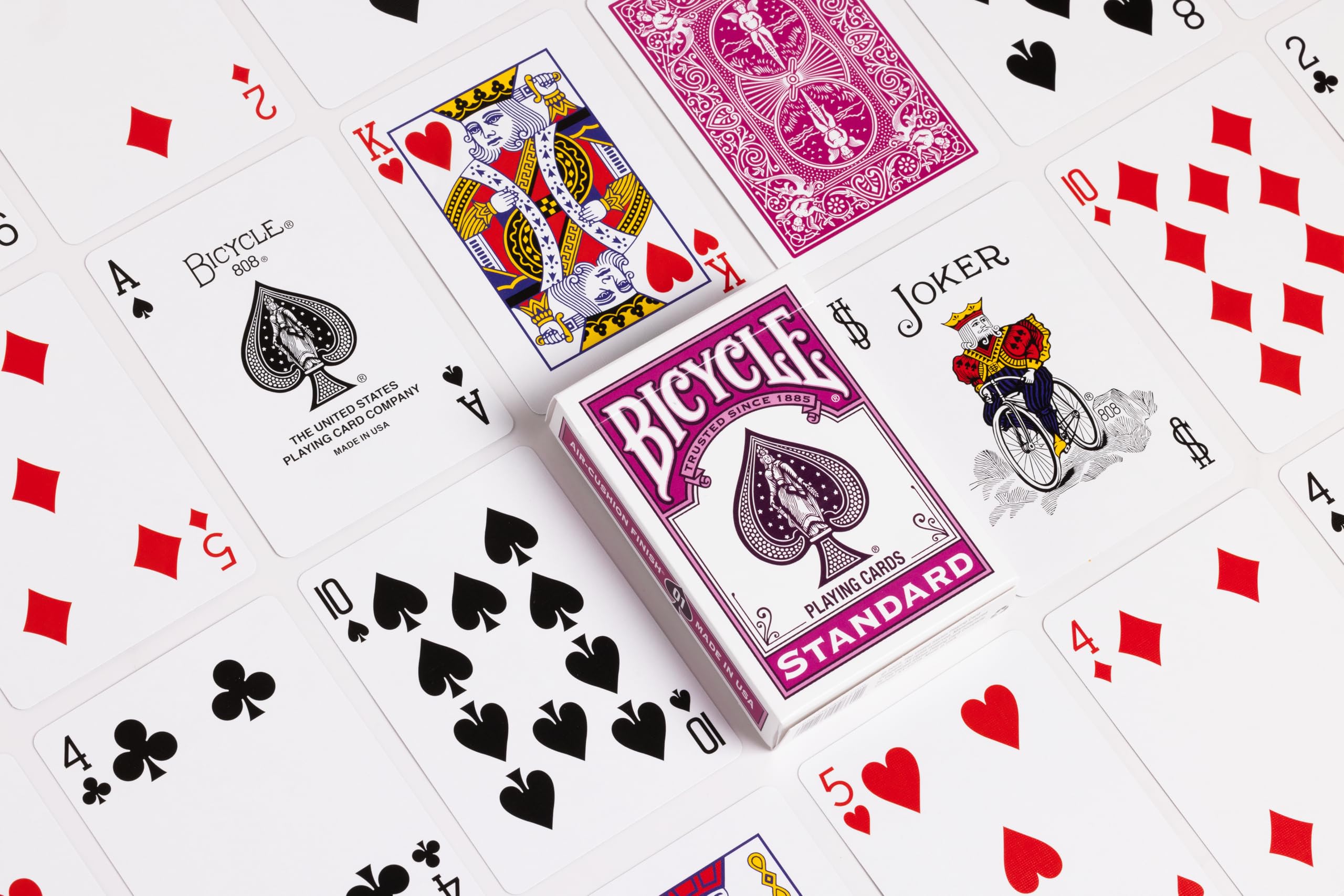 Bicycle Color Series Berry Playing Cards - Air Cushion Finish | 1 Deck | Yellow