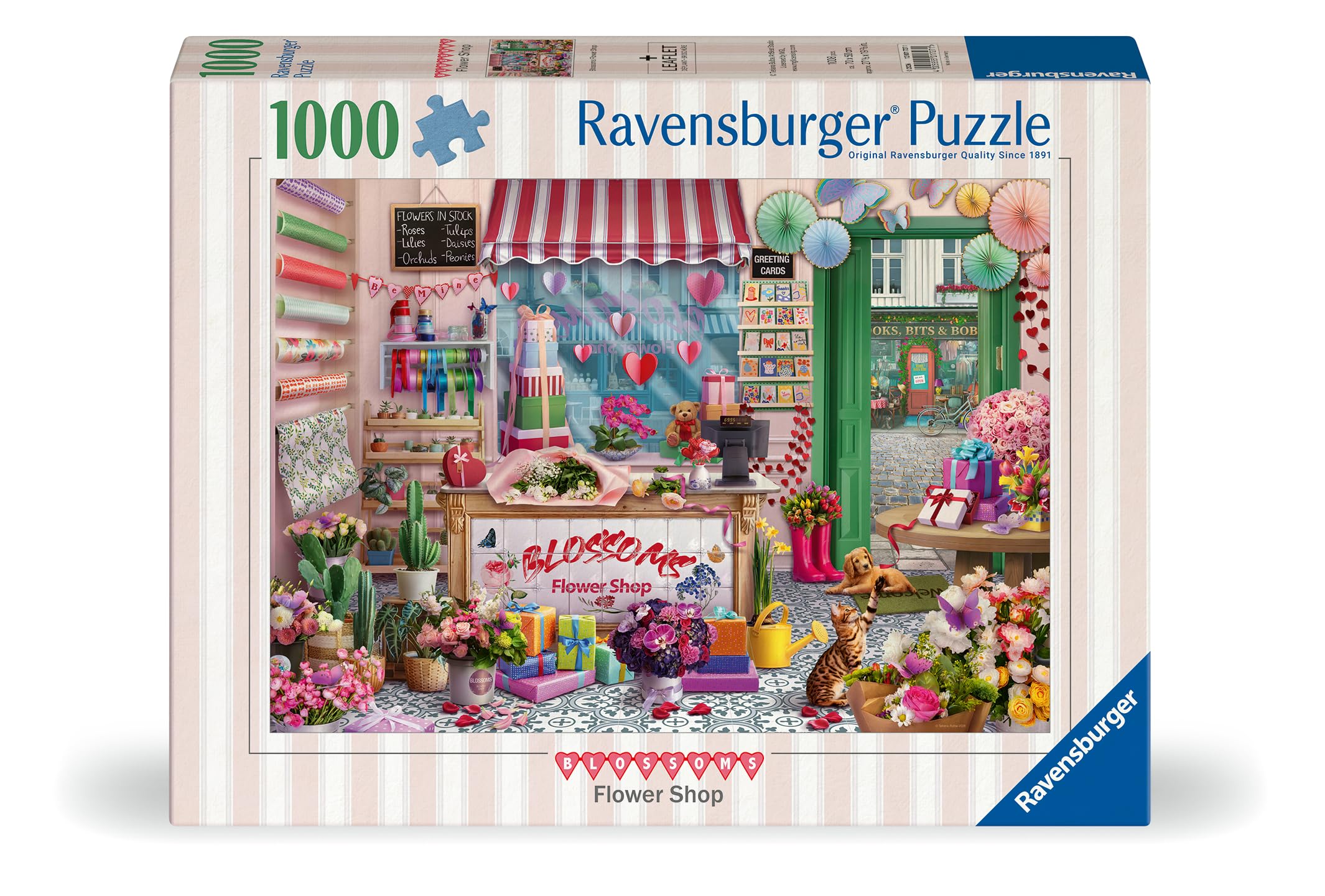 Ravensburger Blossoms Flower Shop Jigsaw Puzzle - 1000 Pieces, 70 x 50cm 2