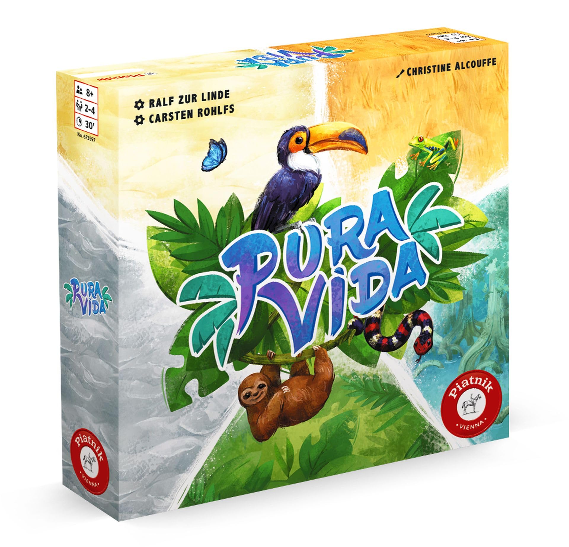 Piatnik Pura Vida Family Board Game | Ages 8+ | 2-4 Players | 30 Minute Playtime