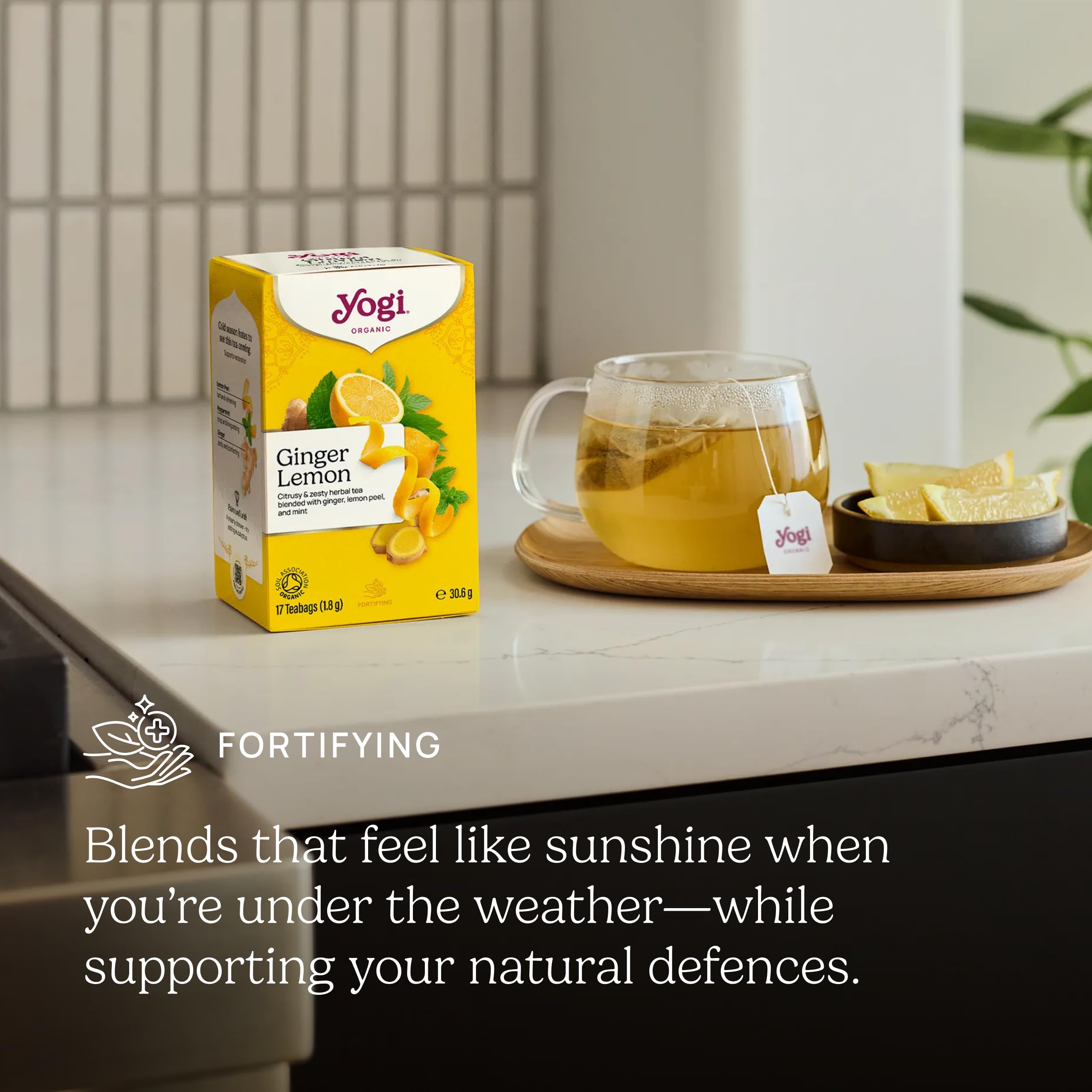 Yogi Ginger Lemon Organic Herbal Tea - Supports Digestion, Promotes Relaxation | 6 Boxes, 102 Tea Bags 4