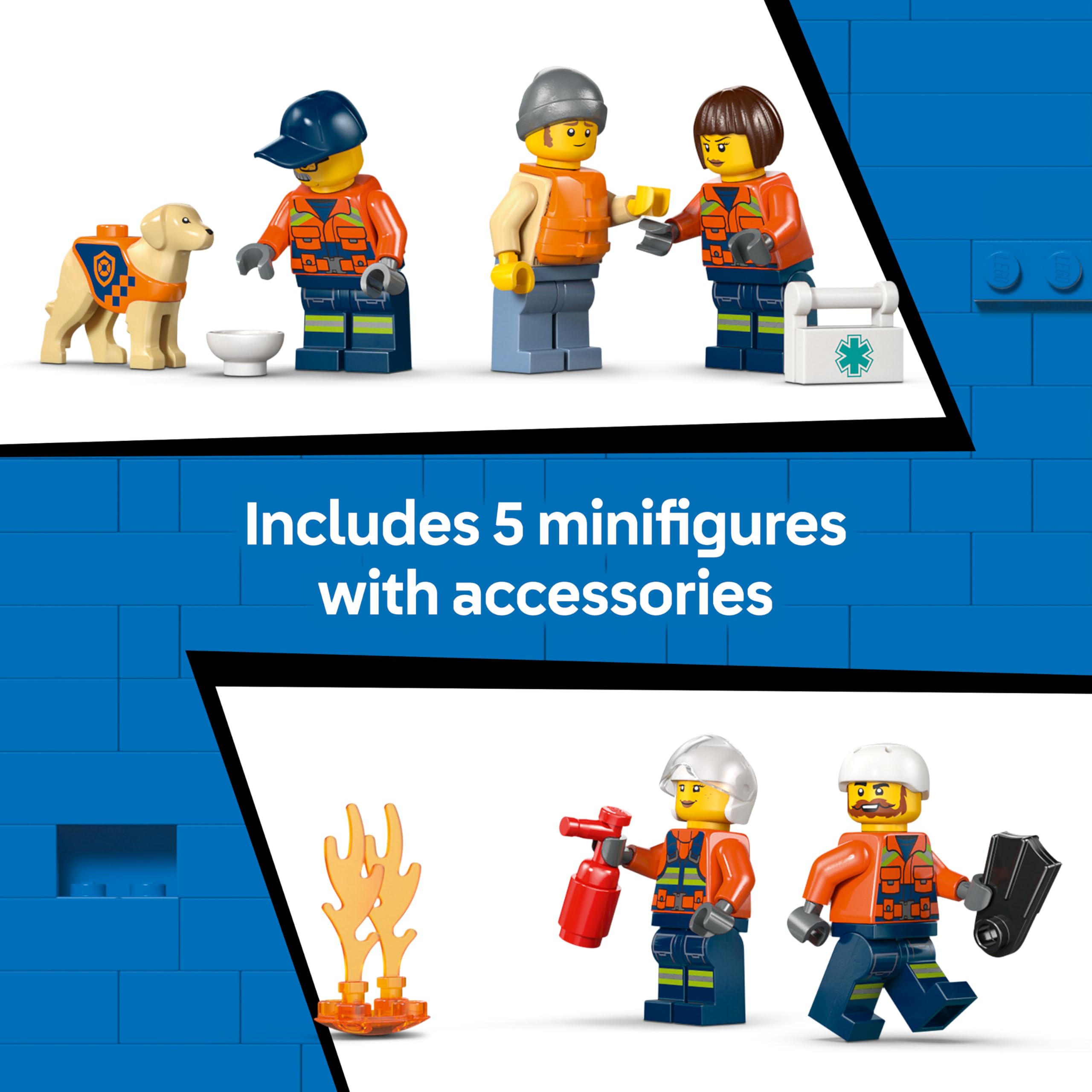 LEGO City Coast Guard Rescue Boat & Helicopter Toy 60504 | Ages 7+ | Includes 5 Minifigures 6