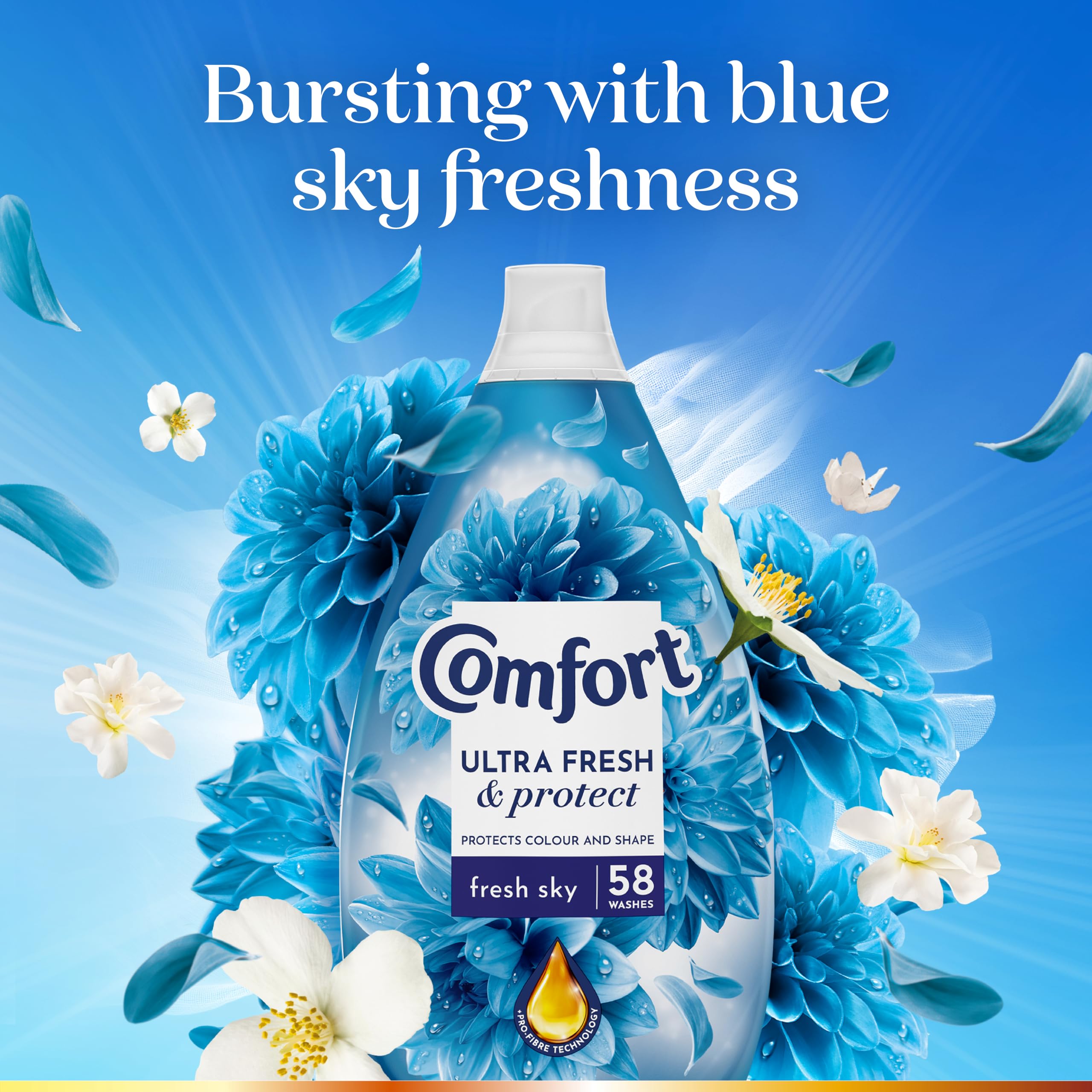 Comfort Ultra Fresh &amp; Protect Fresh Sky Weichspüler - Flüssiger Weichspüler 3