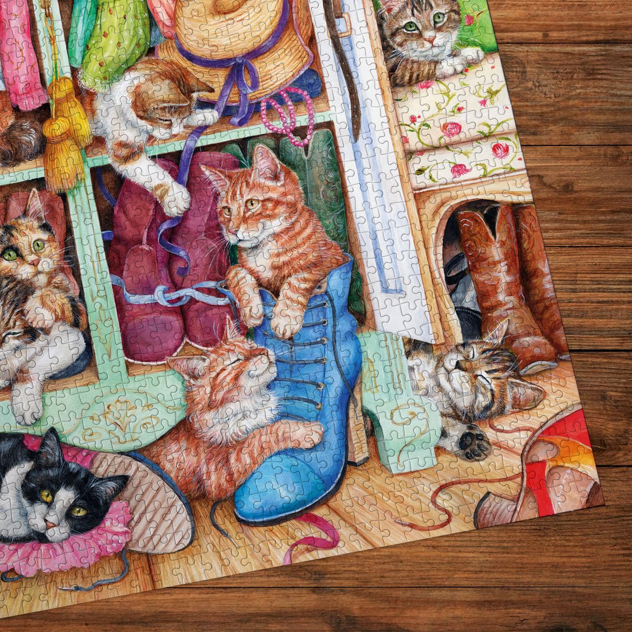 Gibsons Puss in Boots 1000 Piece Jigsaw Puzzle for Adults by Debbie Cook | 68 x 49 cm 3