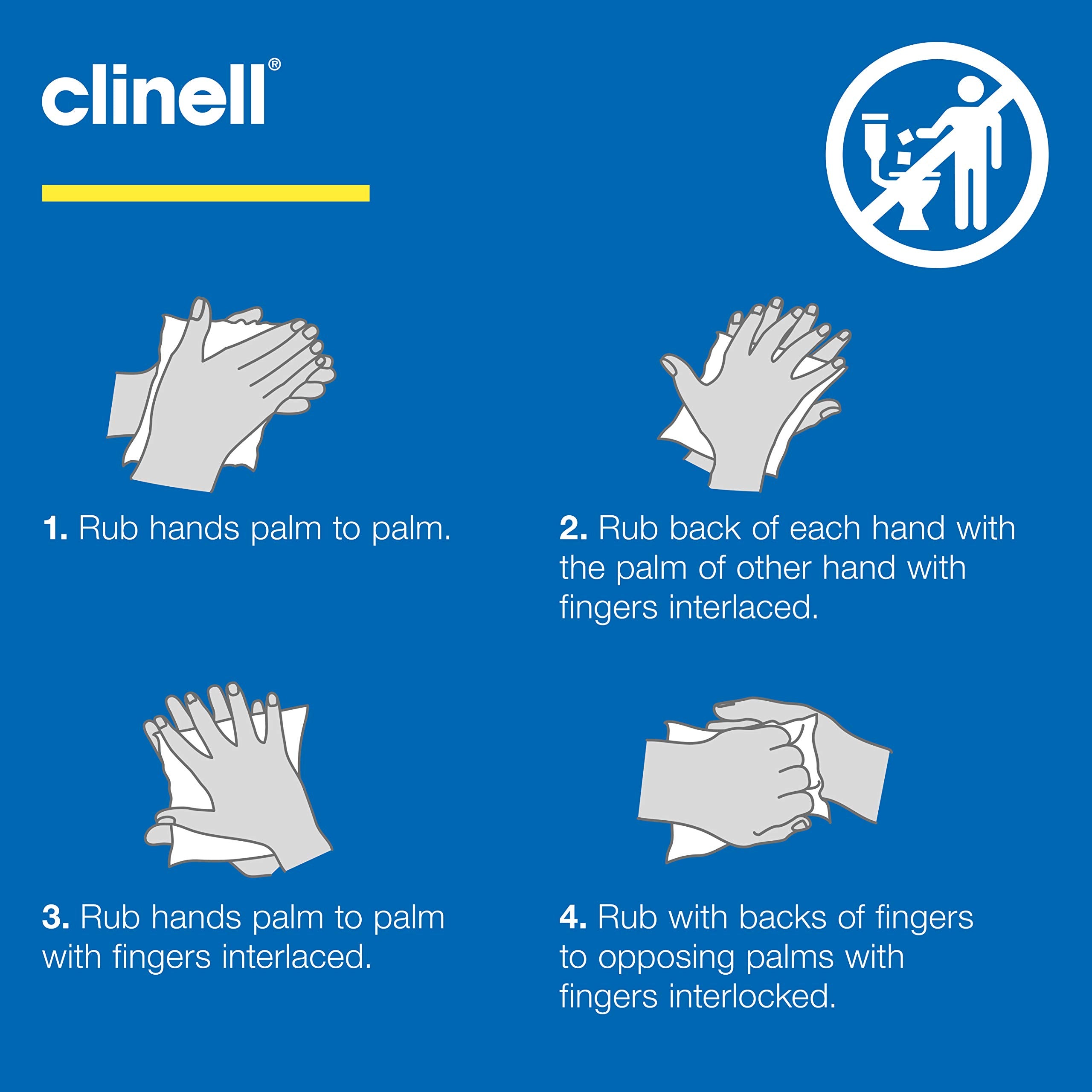 Clinell Antimicrobial Hand Wipes - Alcohol-Free Disinfectant | 200 Count Canister 5