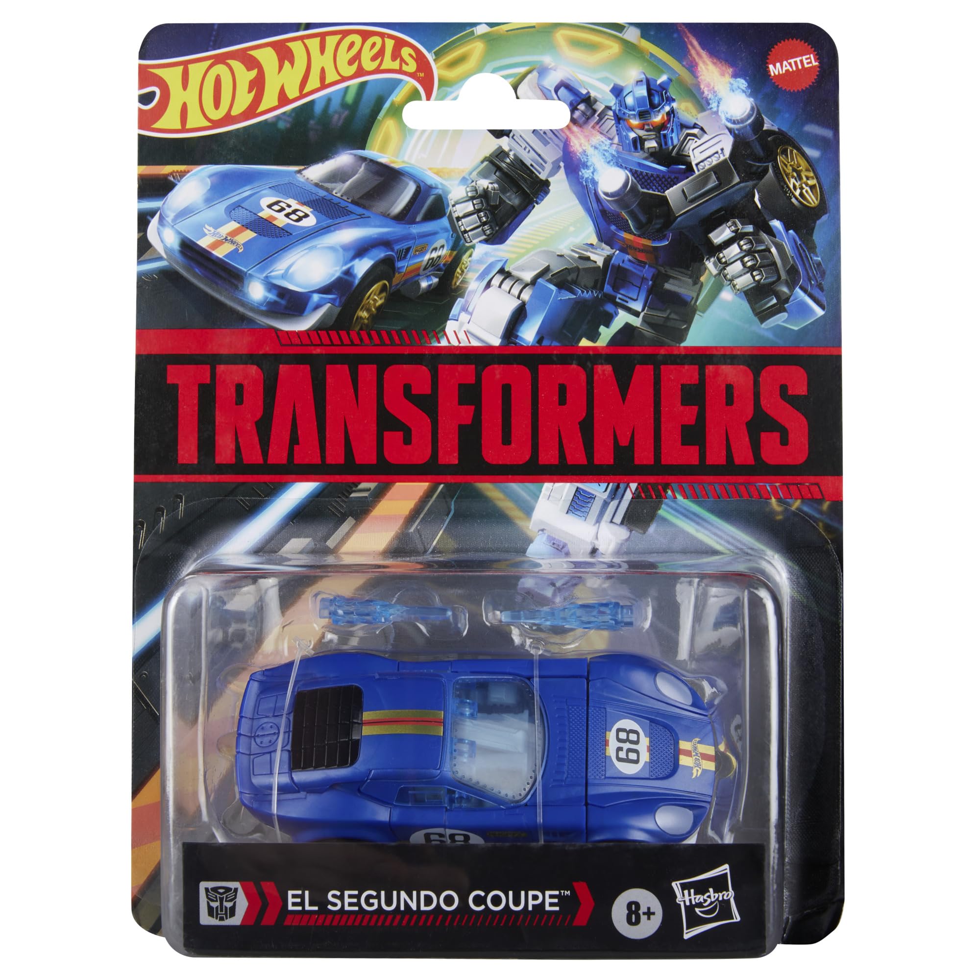 Transformers Hot Wheels El Segundo Coupe Deluxe Class Figure | Converts in 17 Steps | 12.5 cm Robot Mode 2