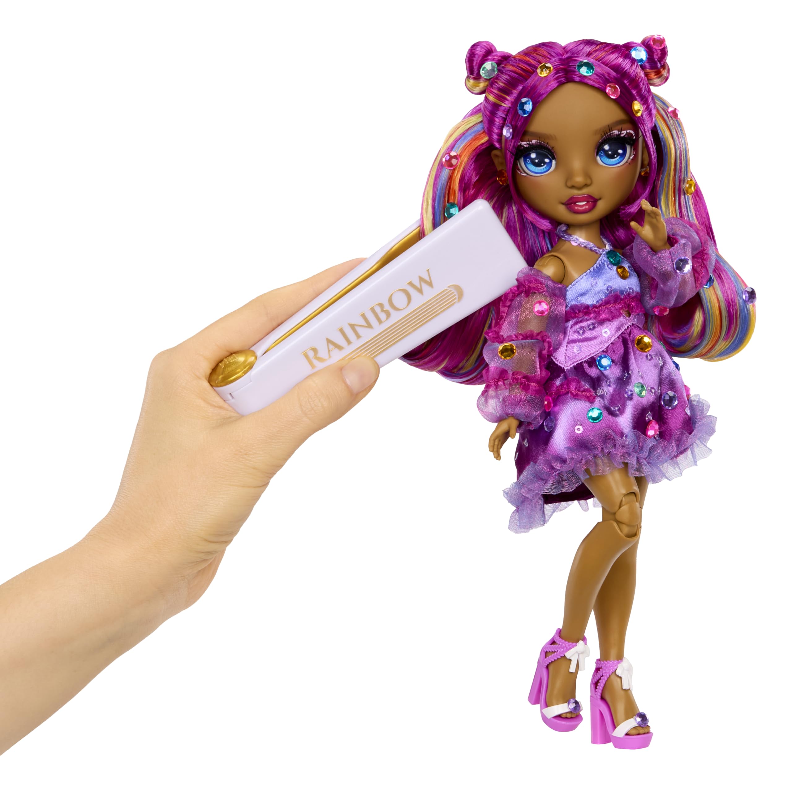 Rainbow High Be Dazzling Noemie Violette Doll - 28cm Purple Fashion Doll with Customization Tools 5