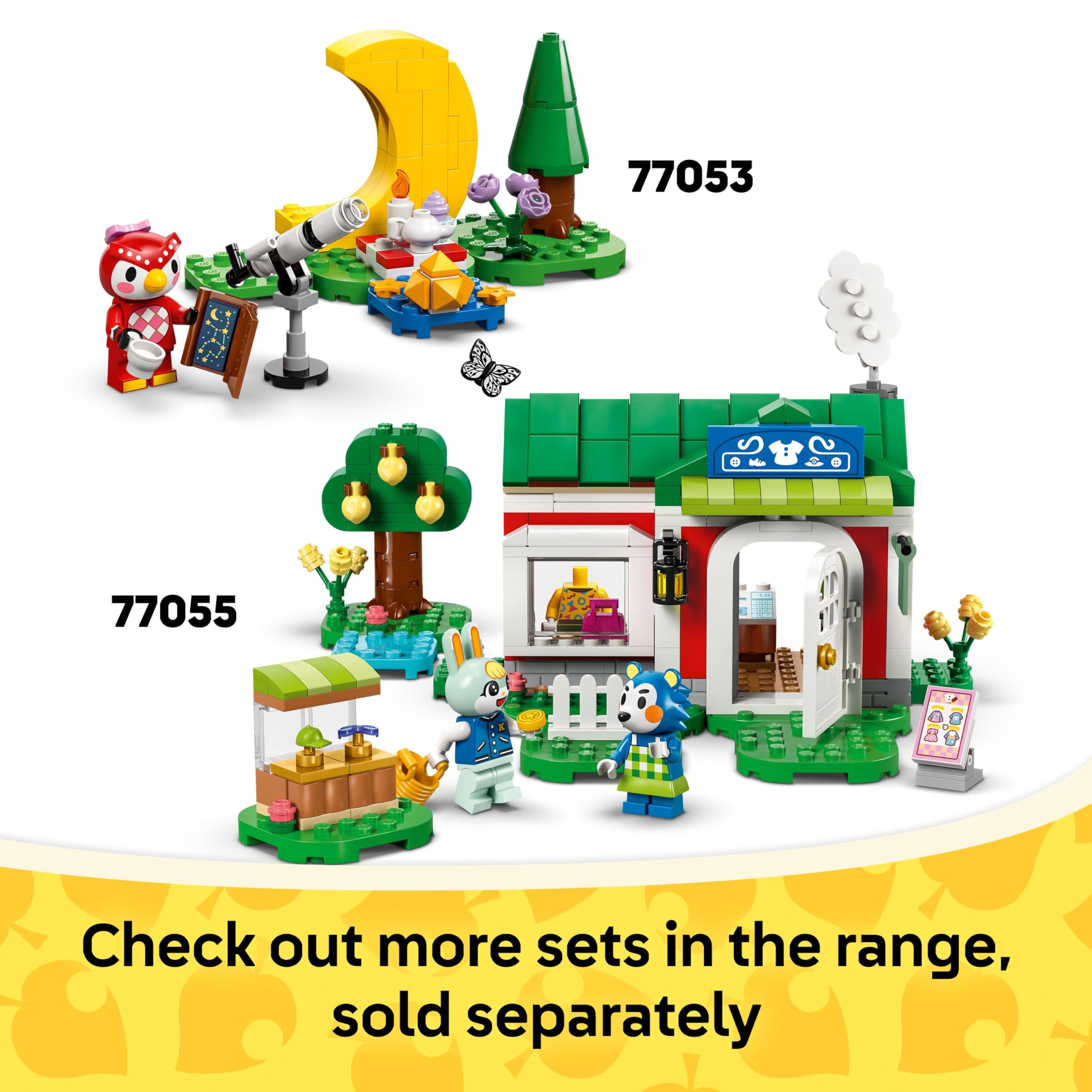 LEGO Animal Crossing Leif’s Caravan & Garden Shop Building Set | Model 77054 | Ages 7+ 8