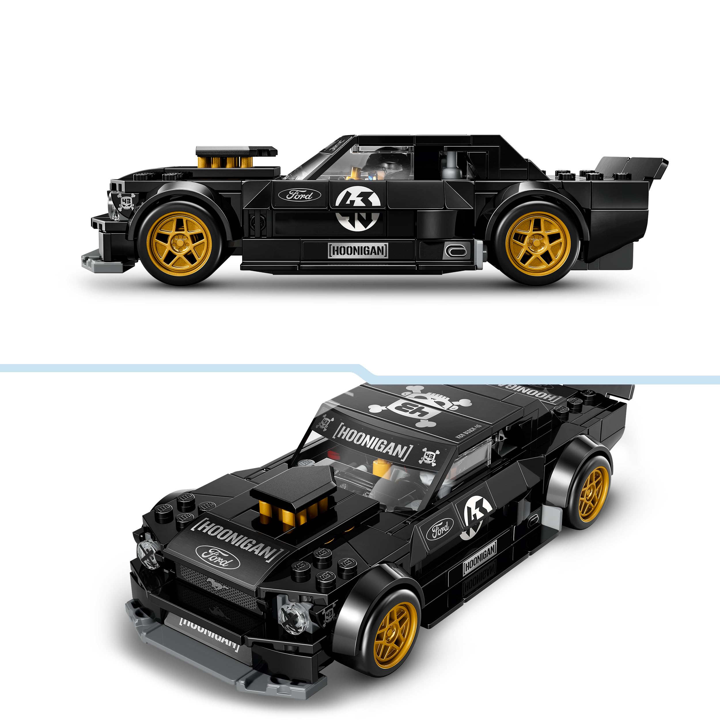 LEGO Speed Champions Ken Block's '65 Ford Mustang Hoonicorn V1 Muscle Car Building Set | Ages 9+ 3