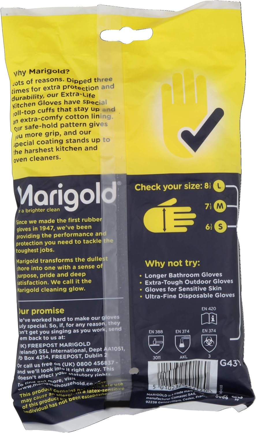 Marigold - Extra Life Küchenhandschuhe Groß 8