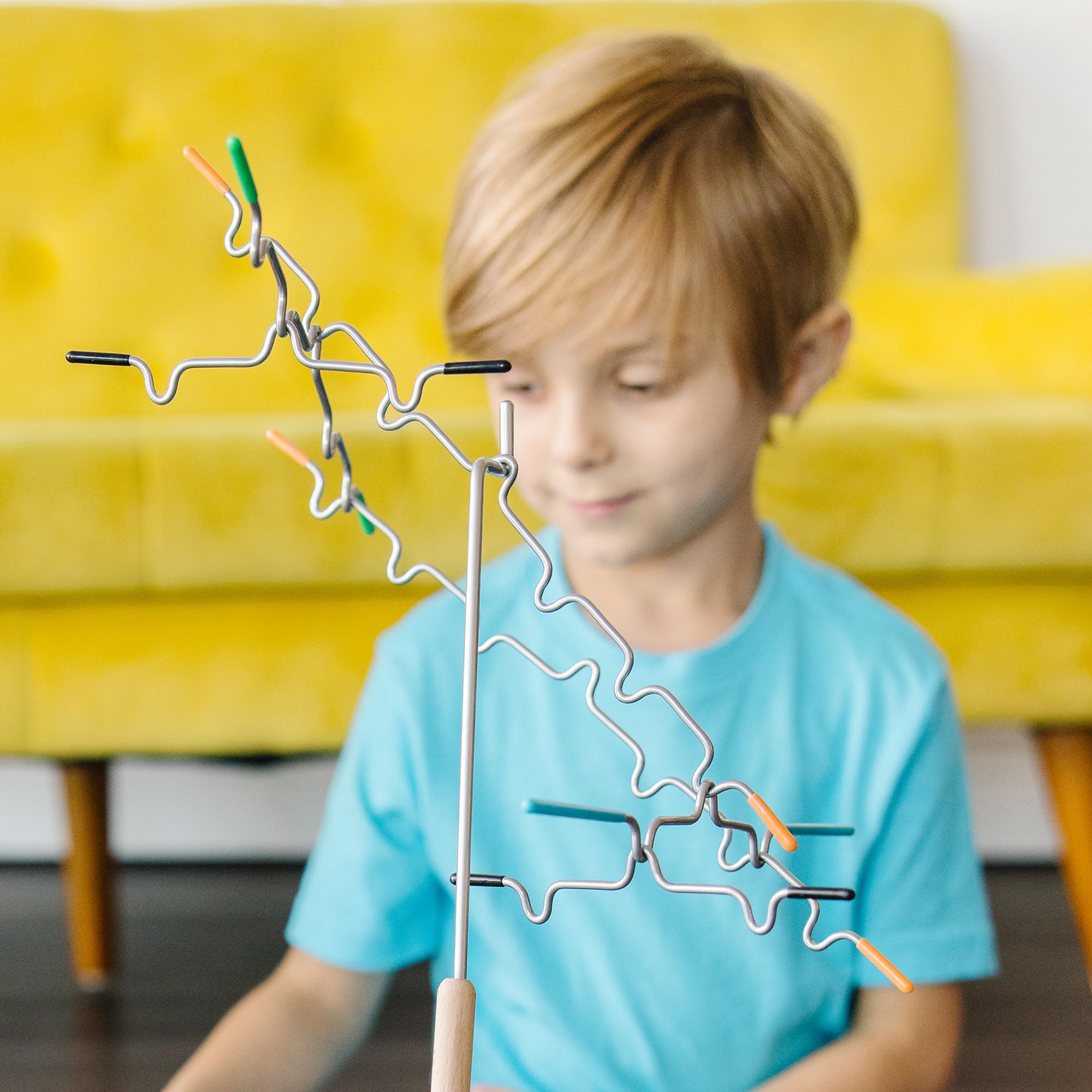 Melissa & Doug Suspend Balancing & Stacking Game | 1-4 Players | Ages 8+ | Multicolor Metal & Wood