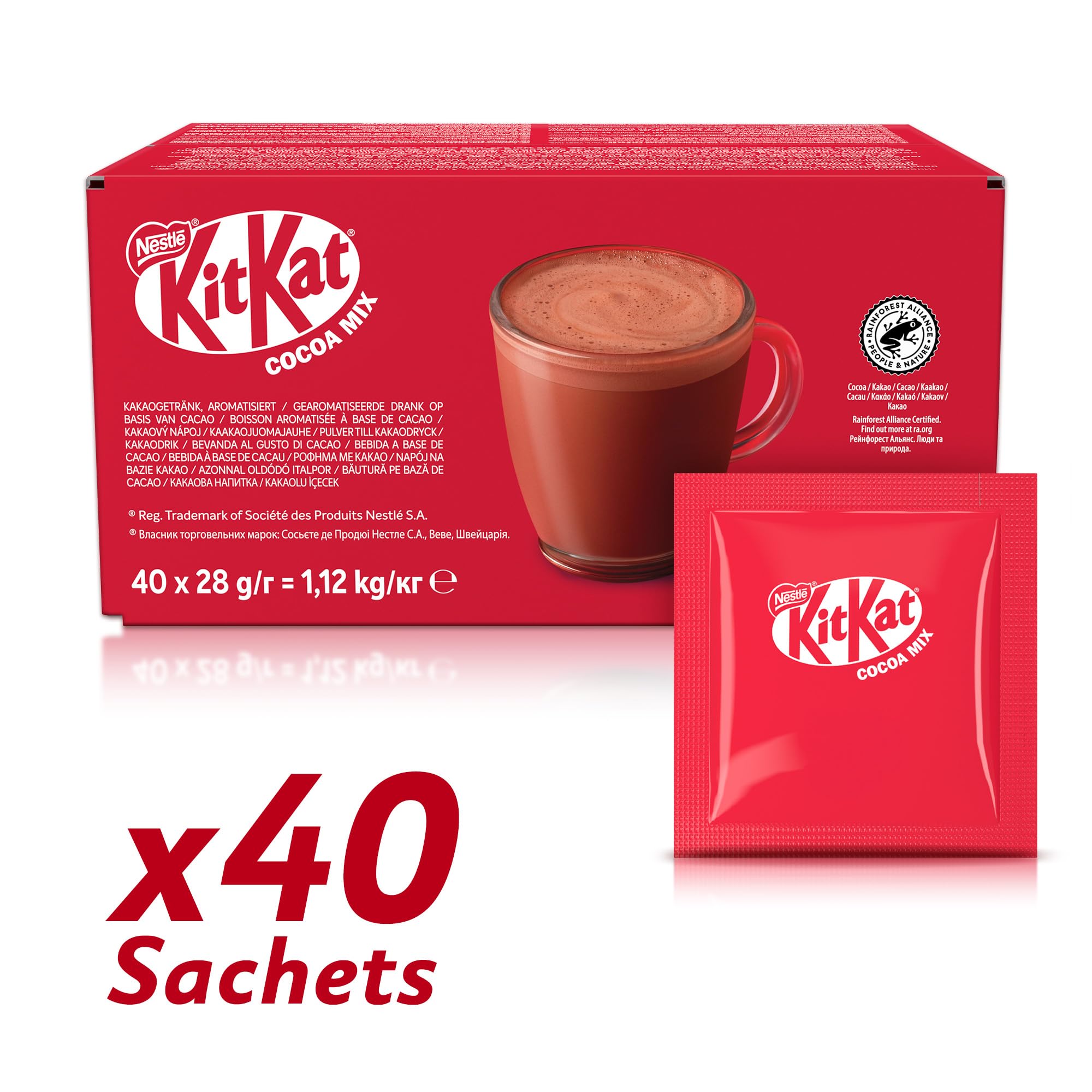 KitKat Instant Hot Chocolate Powder Sachets - 40 Count (28g Each) 3