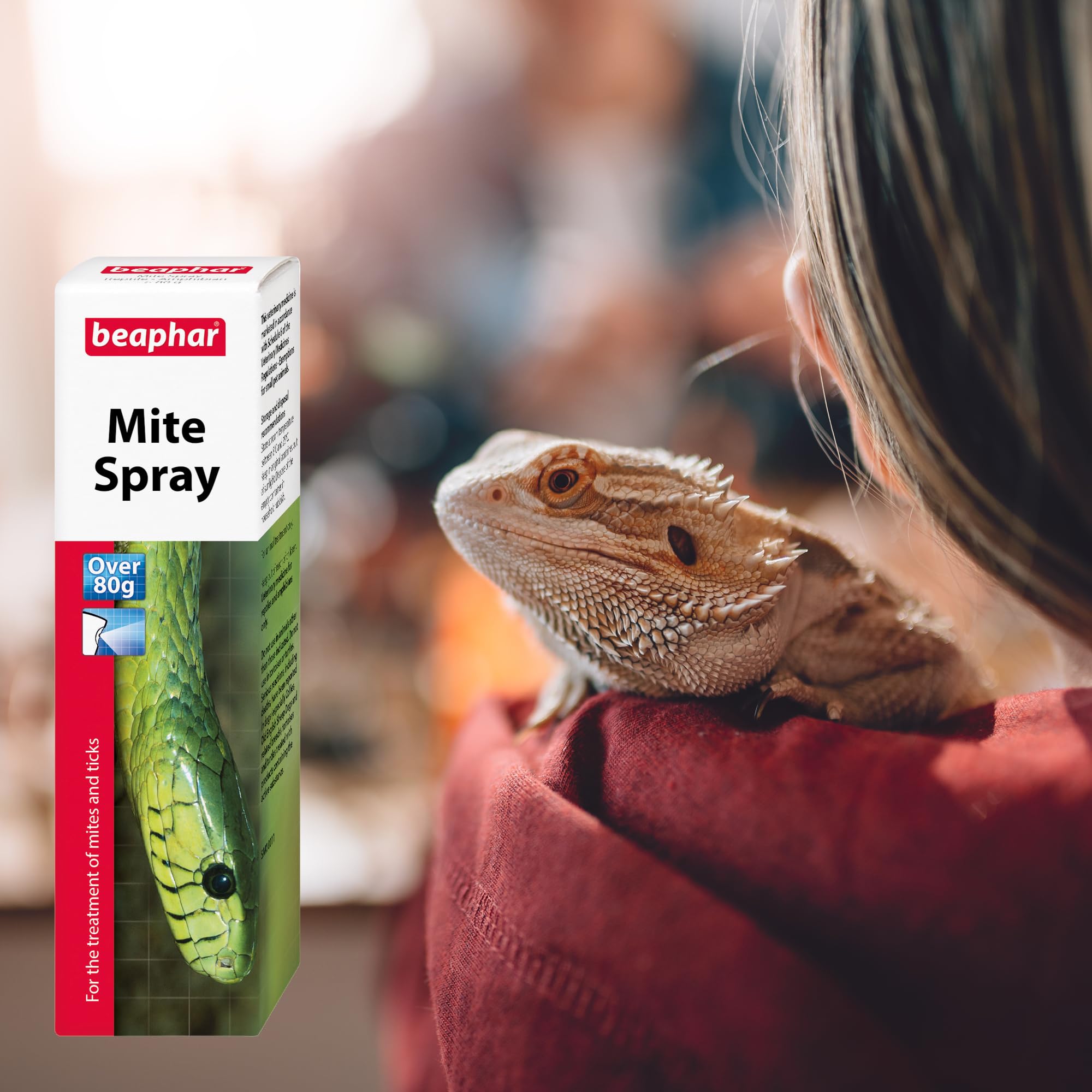 Beaphar Mite Spray for Reptiles & Amphibians - Vet-Strength Ivermectin Treatment | 50ml 6