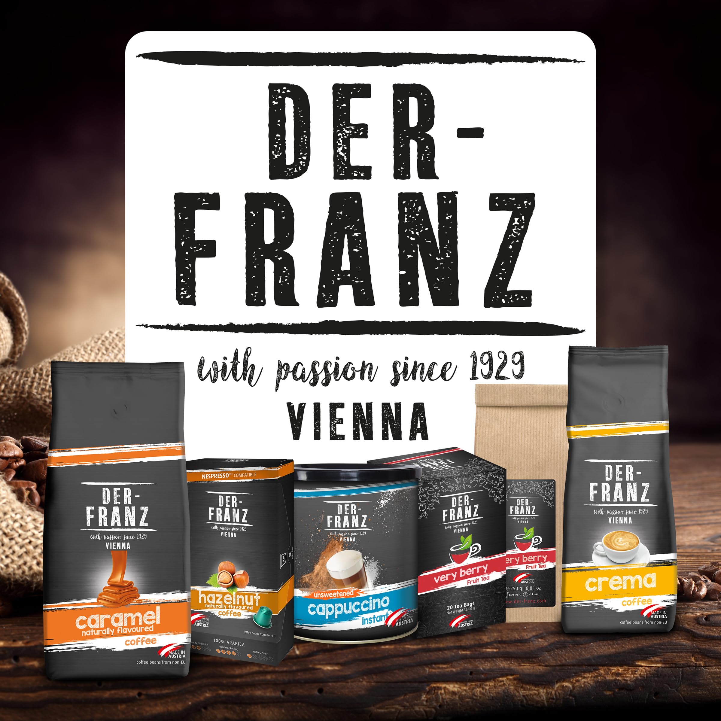 Der-Franz Caramel Flavored Coffee - Whole Roasted Beans | 80% Arabica/20% Robusta | 1kg 5