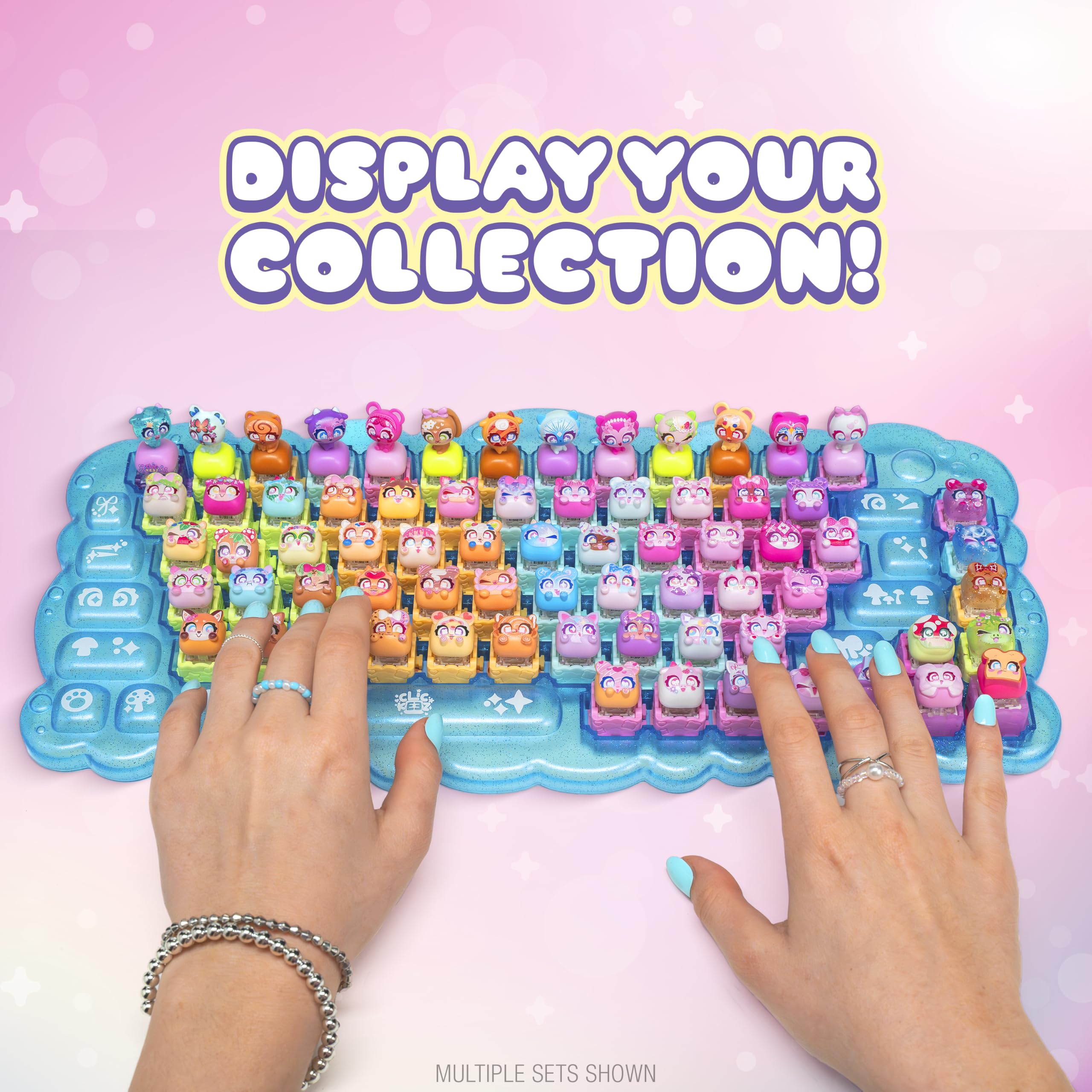 Clickeez Twin Pack - Series 3 (Bubble Pops) | Includes 2 Clickable Keyboard Fidget Toys, Keychain, Collector's Guide 9