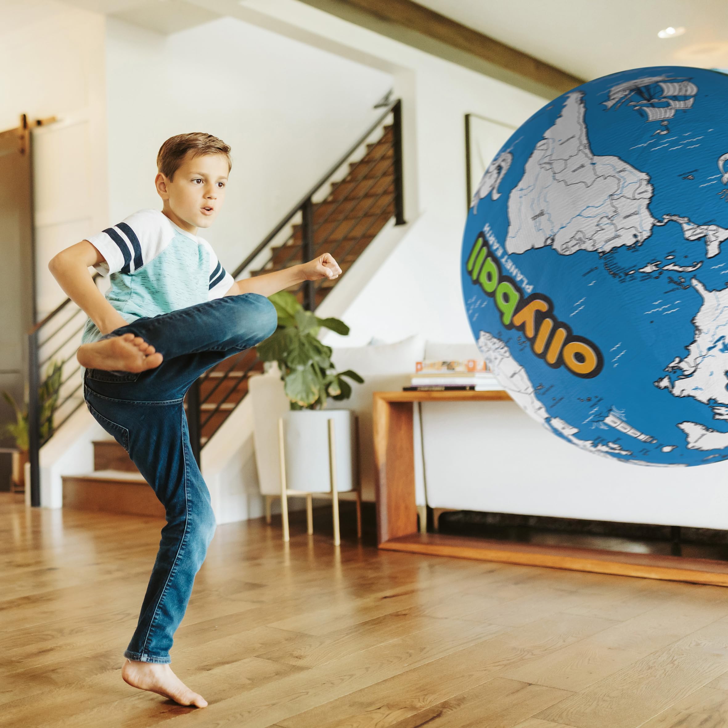 Ollyball Planet Earth The Ultimate Giant Indoor Play Ball Jumbo 22 Inch 11