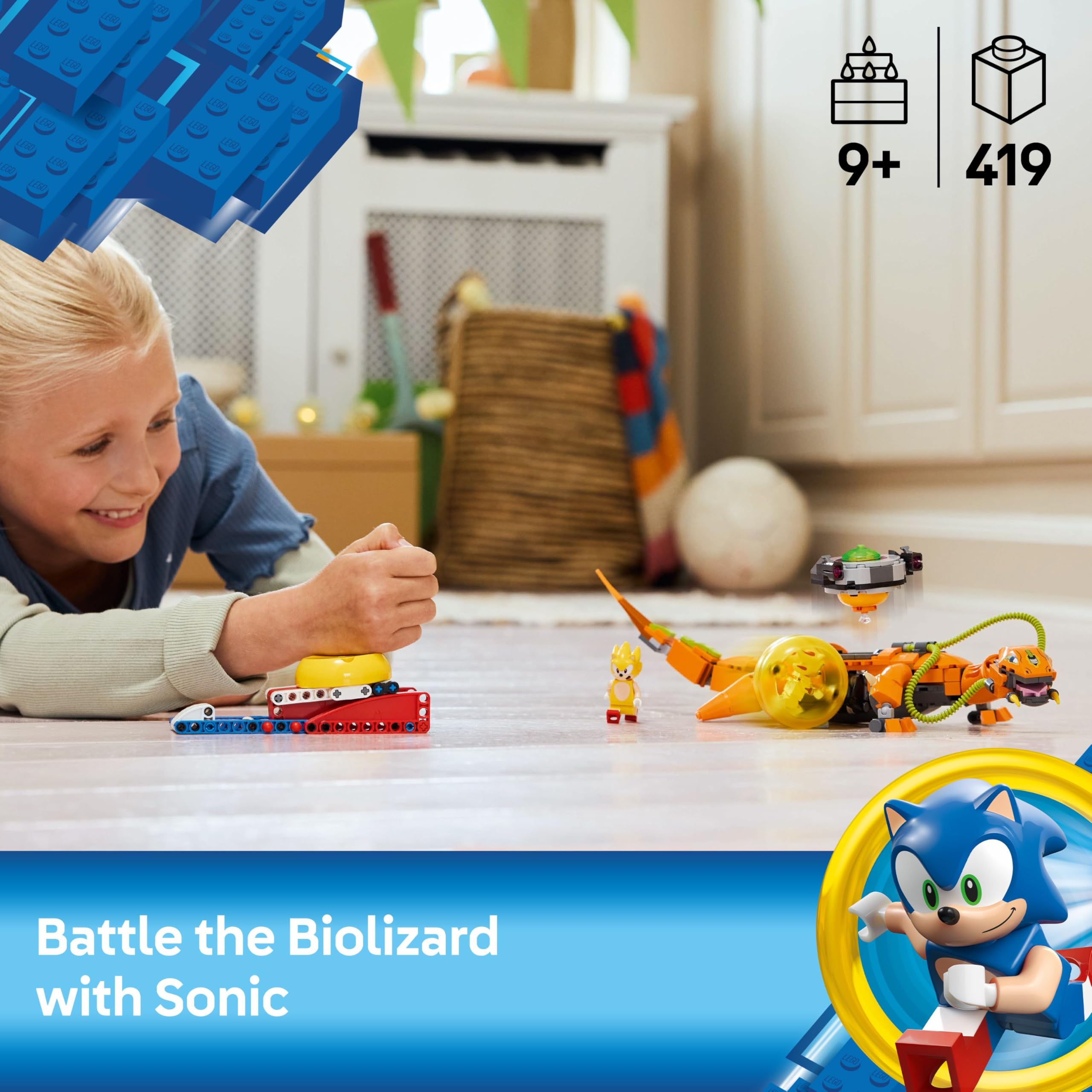 LEGO Sonic the Hedgehog Super Shadow vs. Biolizard Set 77003 | Ages 9+