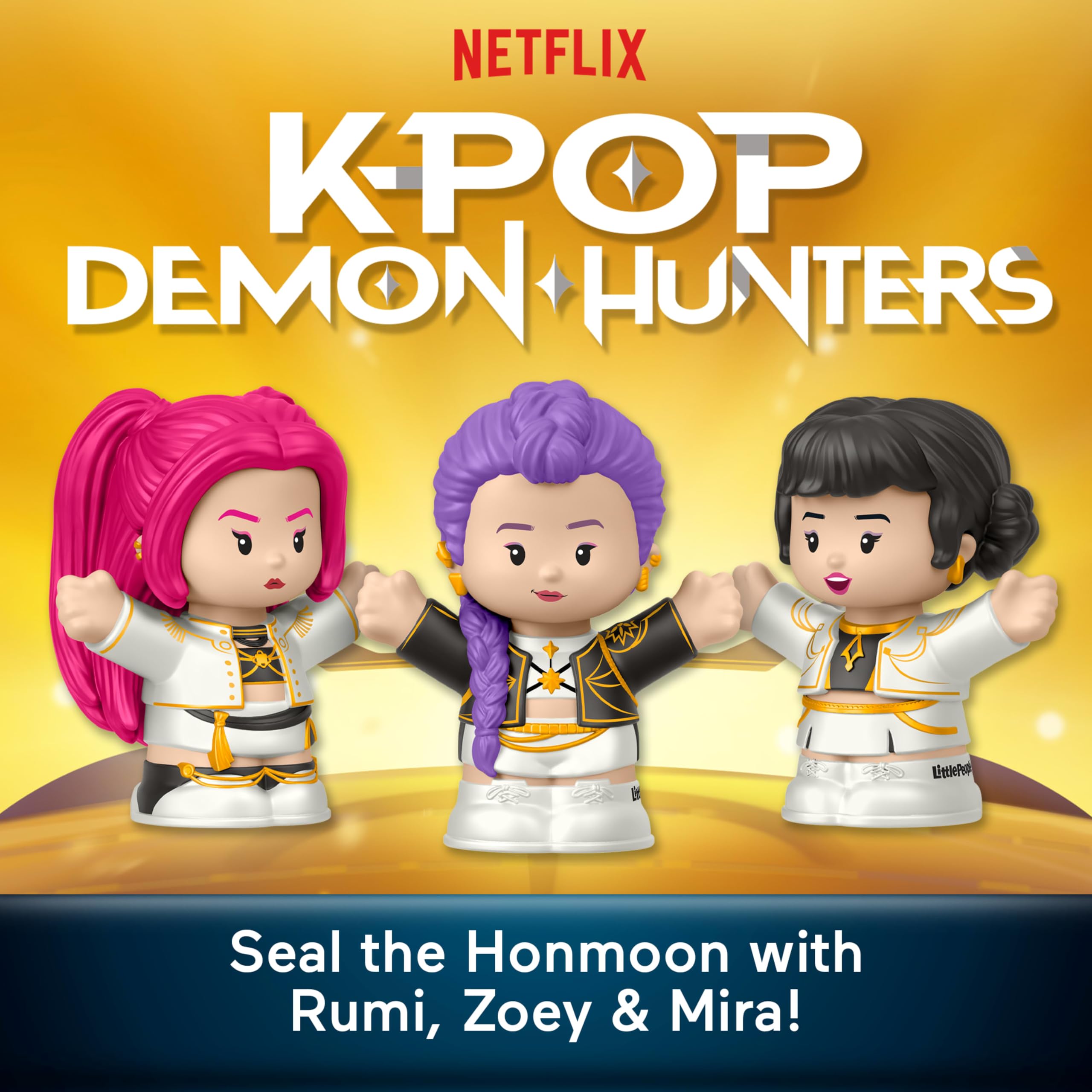 Little People Collector KPop Demon Hunters: HUNTR/X Set - Special Edition | 3 Figures | Ages 8+ 2