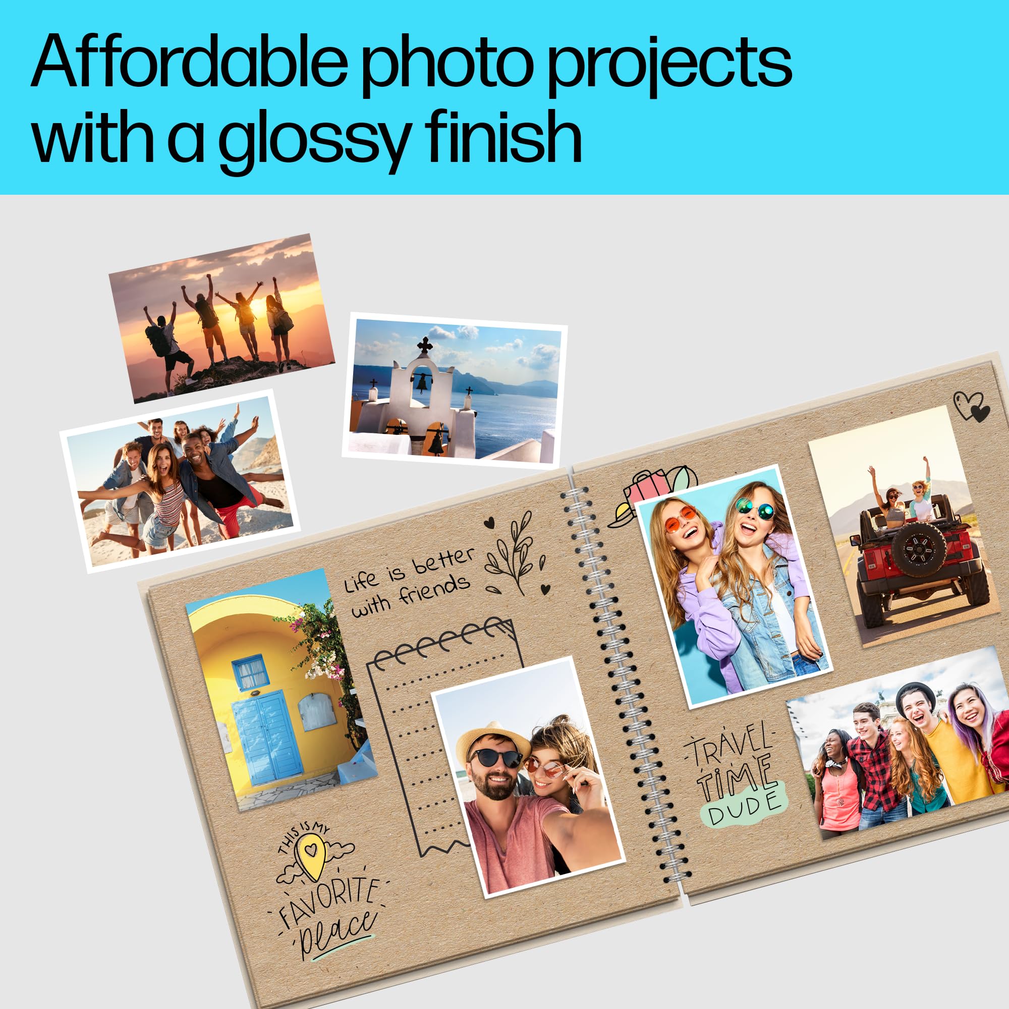 HP Everyday Glossy Photo Paper - 10 x 15 cm, 200 GSM, 100 Sheets | CR757A 4
