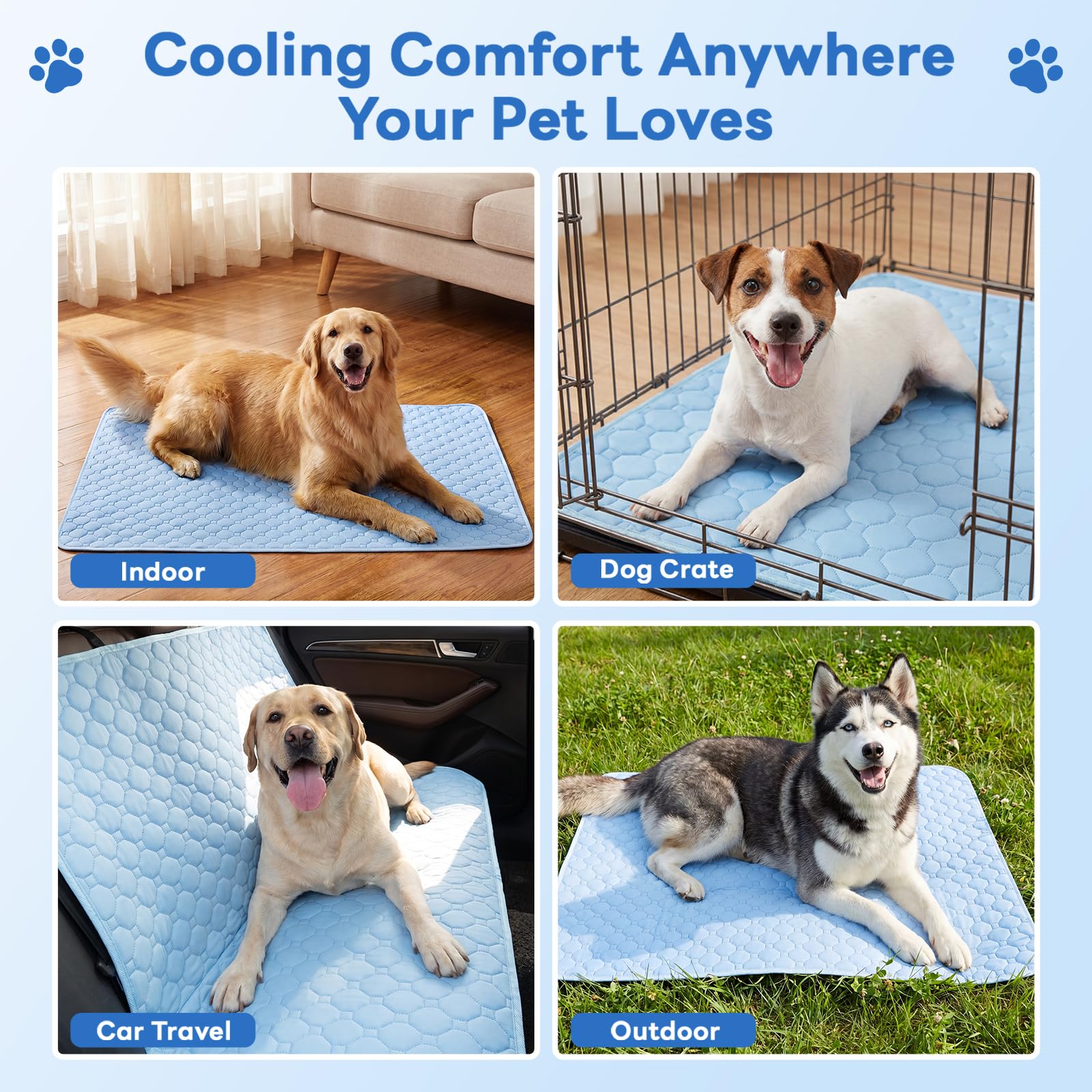 Gimars Cooling Mat - Washable, Breathable, Non-Slip | 60 x 50 cm 6