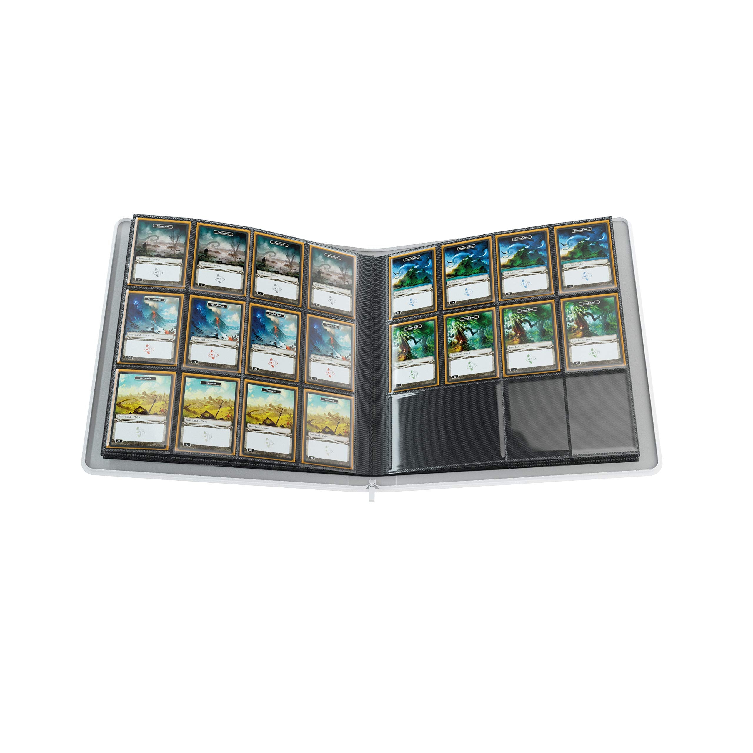 Gamegenic Zip-Up Album - 480 Card Capacity | Side-Loading Pockets | Rigid Cover | White 4
