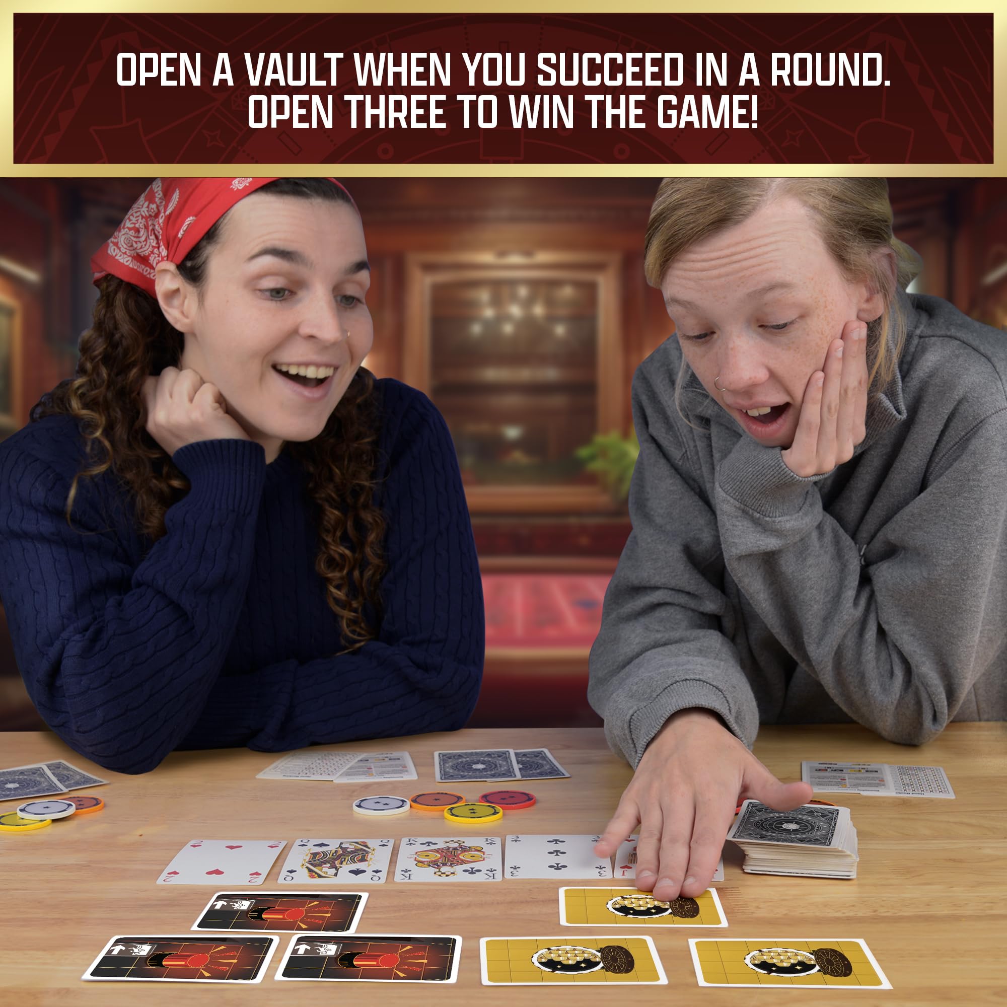 Thames & Kosmos The Gang Cooperative Poker-Inspired Strategy Card Game | Ages 10+ | 3-6 Players 5