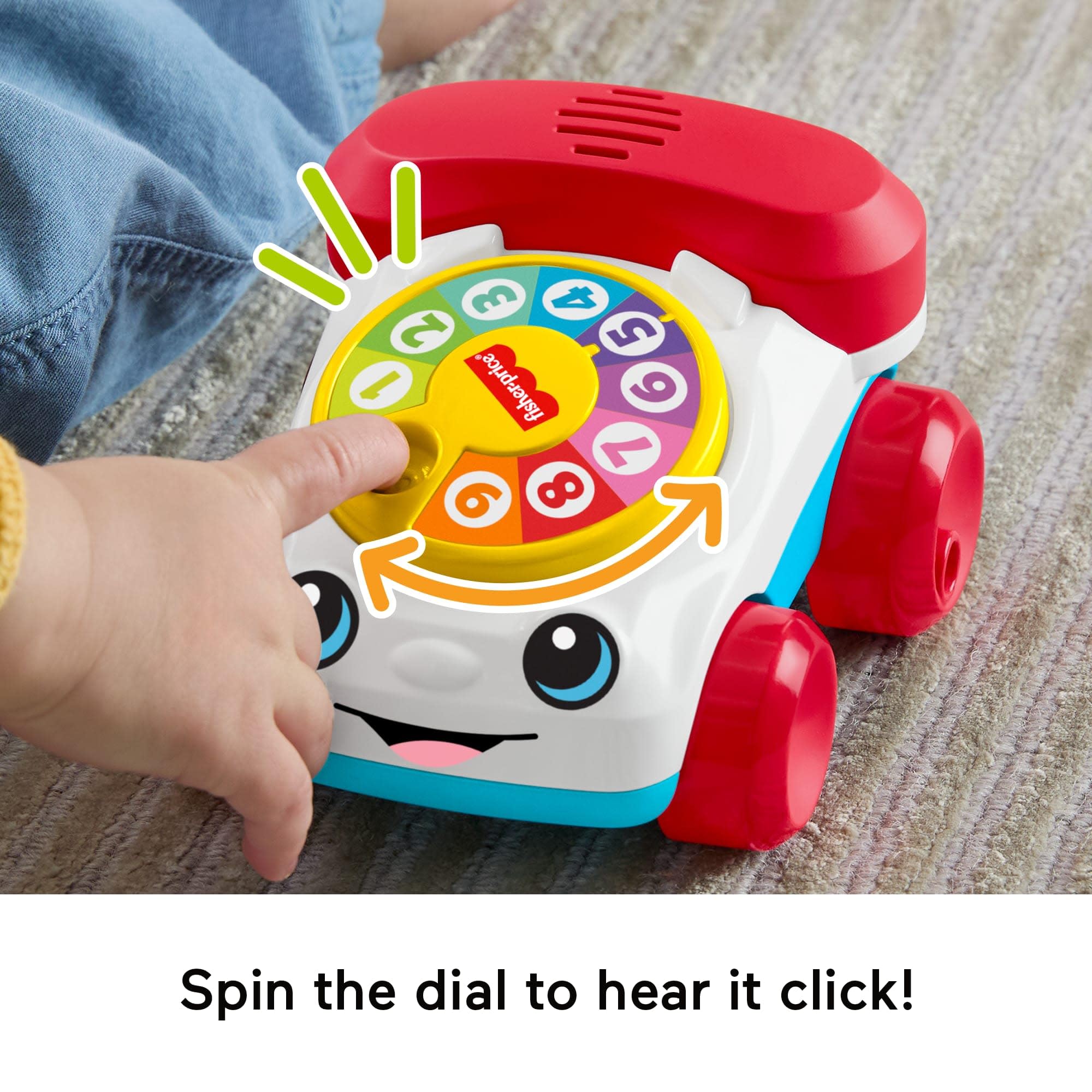 Fisher-Price Chatter Telephone Vehicle Push-Along Toy | Ages 6+ Months | JKD56 3