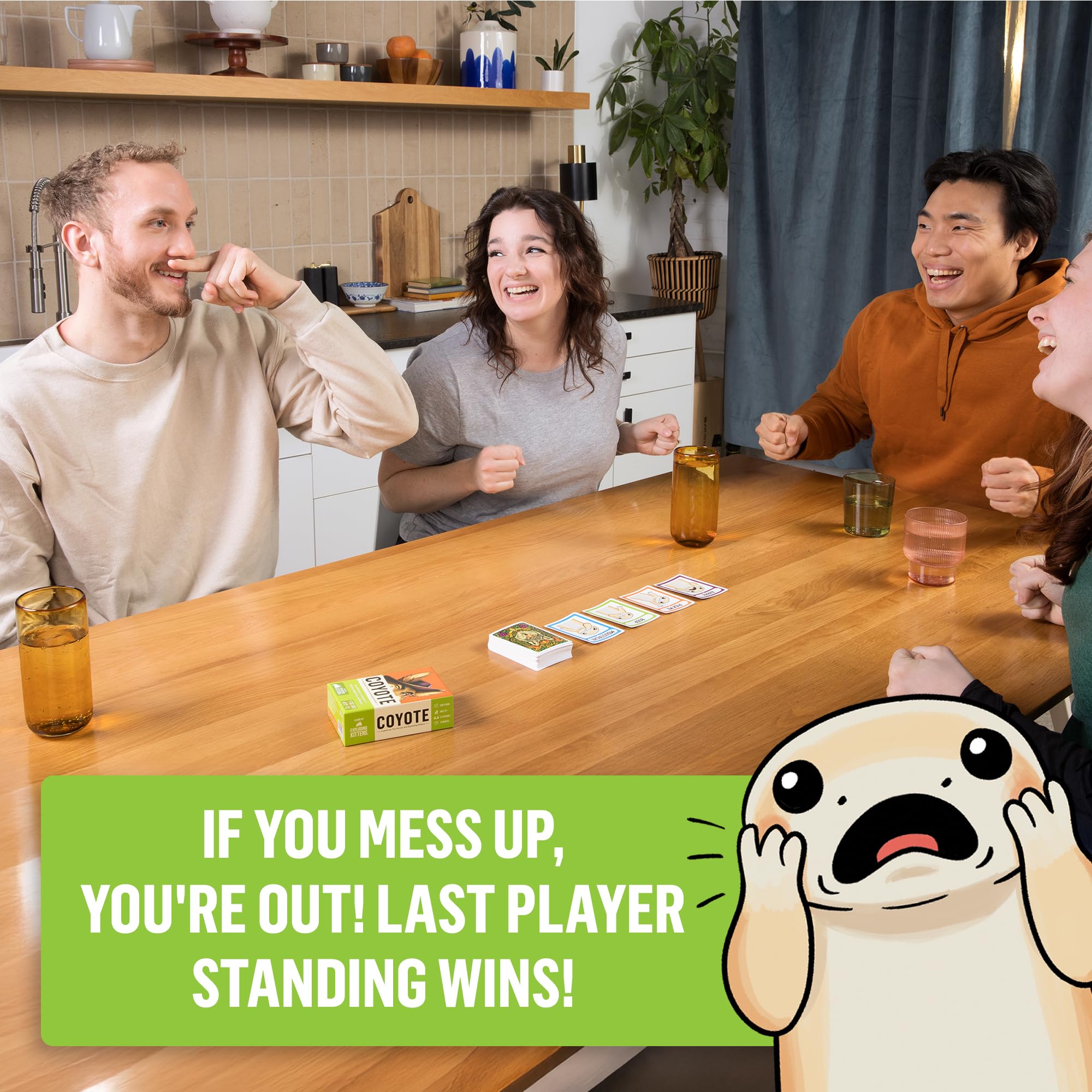 Exploding Kittens Coyote by Tim Ferriss Challenge Card Game | Cardstock | Ages 10+ 6