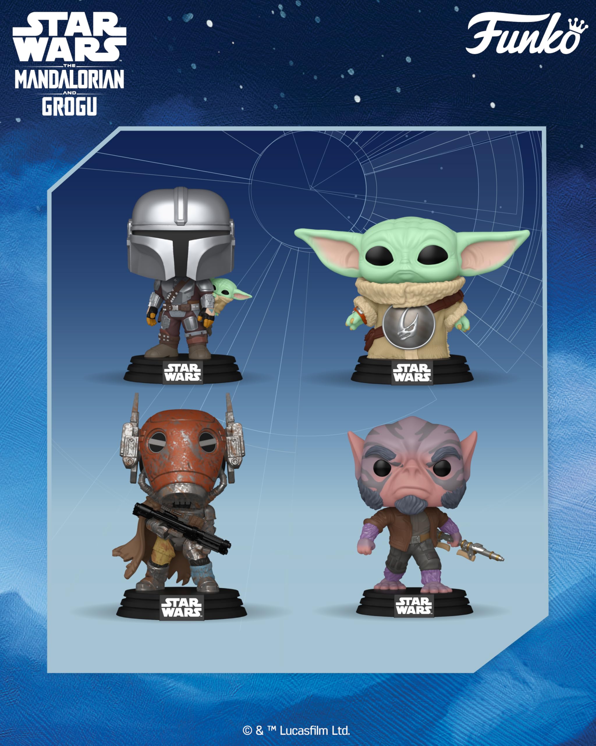 Funko POP! Star Wars: The Mandalorian and Grogu - Grogu Collectible Vinyl Figure | 3.75 in | Model 90447 3