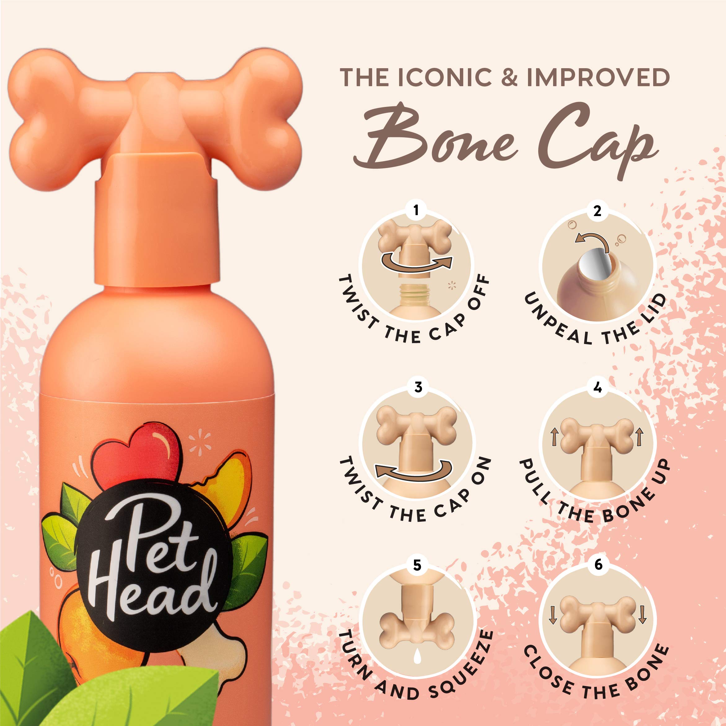 Pet Head Quick Fix 2 in 1 Dog Shampoo and Conditioner - Peach Scent | 300ml 4