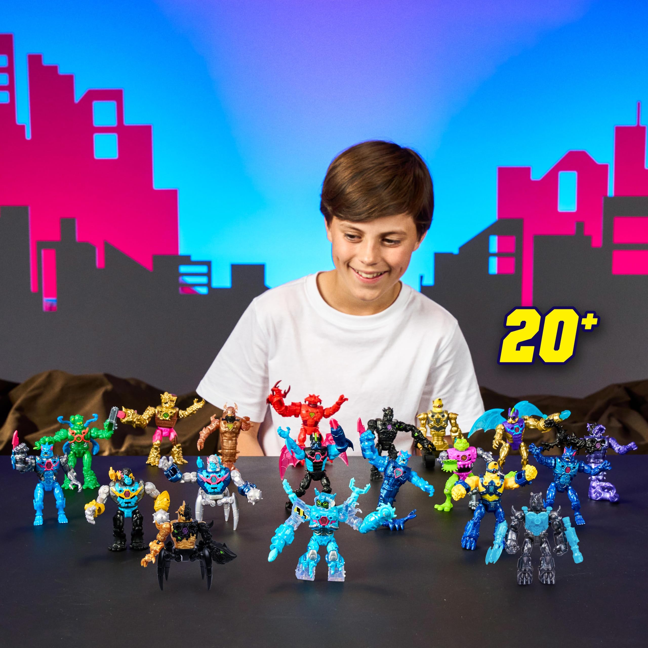 MrBeast Lab Hybrids Mega Pack - 4 Mix & Match Action Figures, 7 Accessories 5