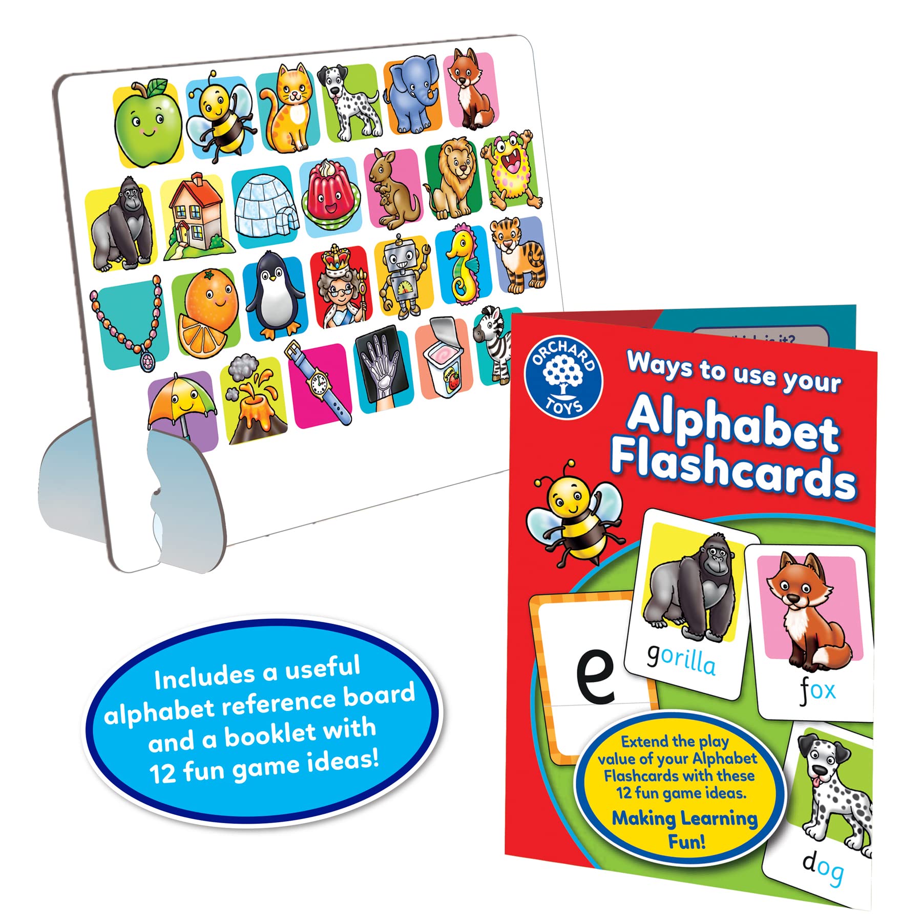 Orchard Toys Alphabet Flashcards - Ages 3-7 | Wipe Clean Cards | Language Skills 7