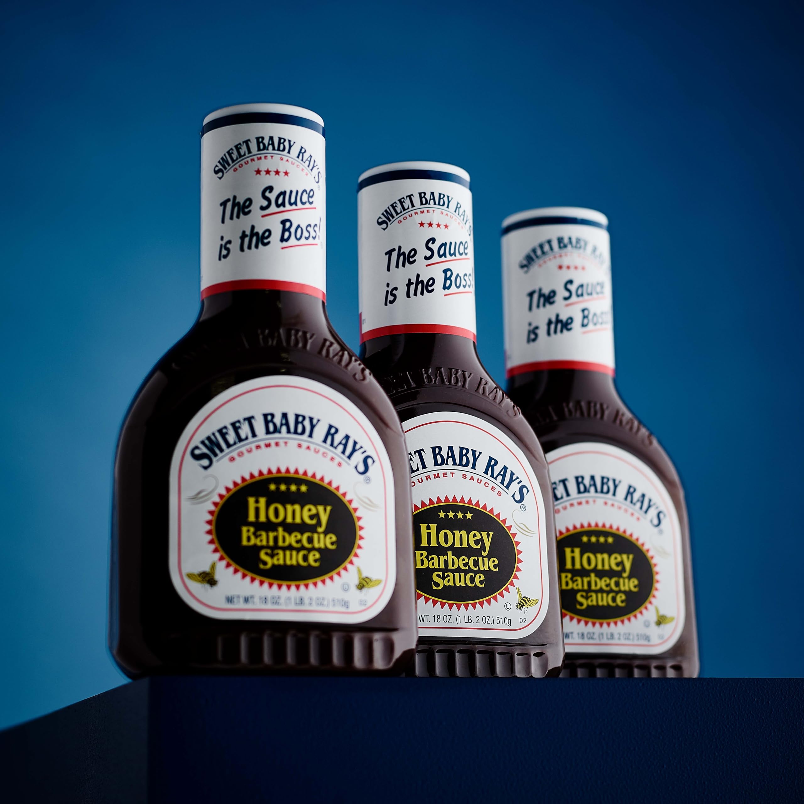Sweet Baby Ray's Honey BBQ Sauce - Sweet & Smoky Flavor | Gluten Free | 18oz Bottle