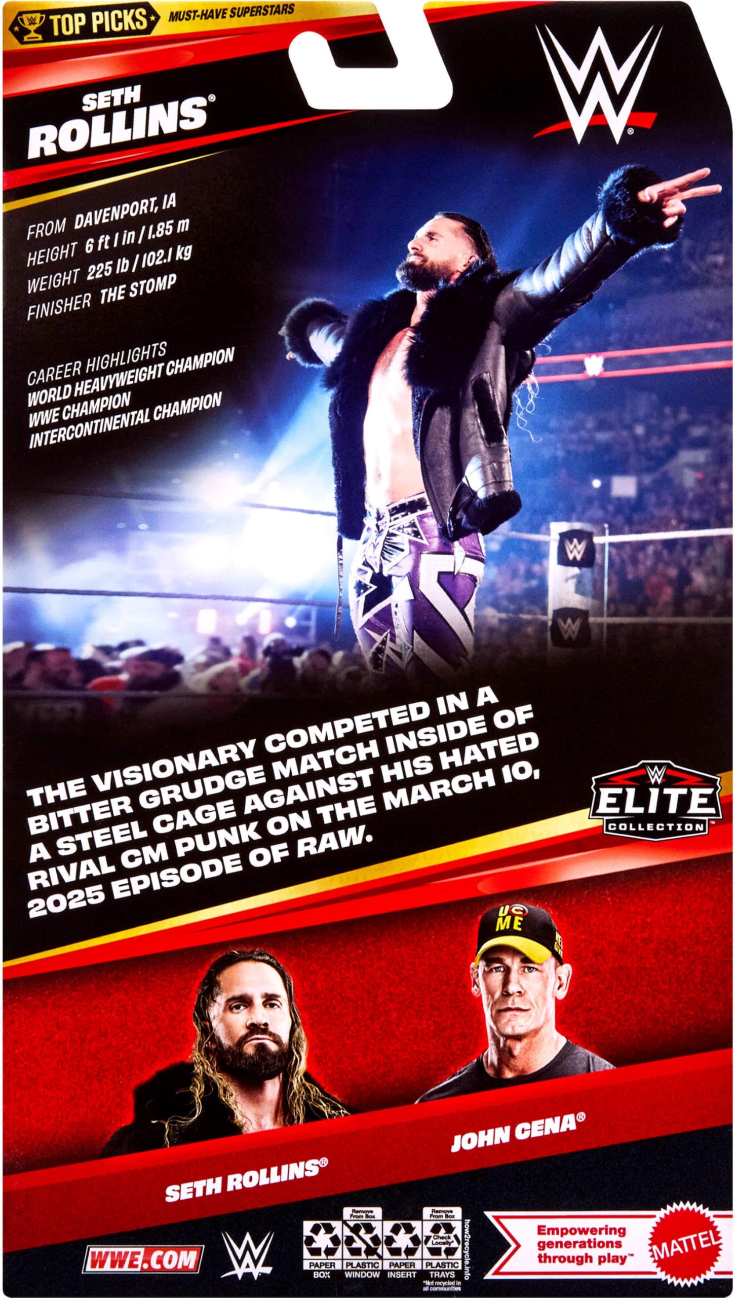 Mattel WWE Elite Collection Top Picks Action Figure & Accessories Set | 6-Inch Scale | Ages 8+ 6
