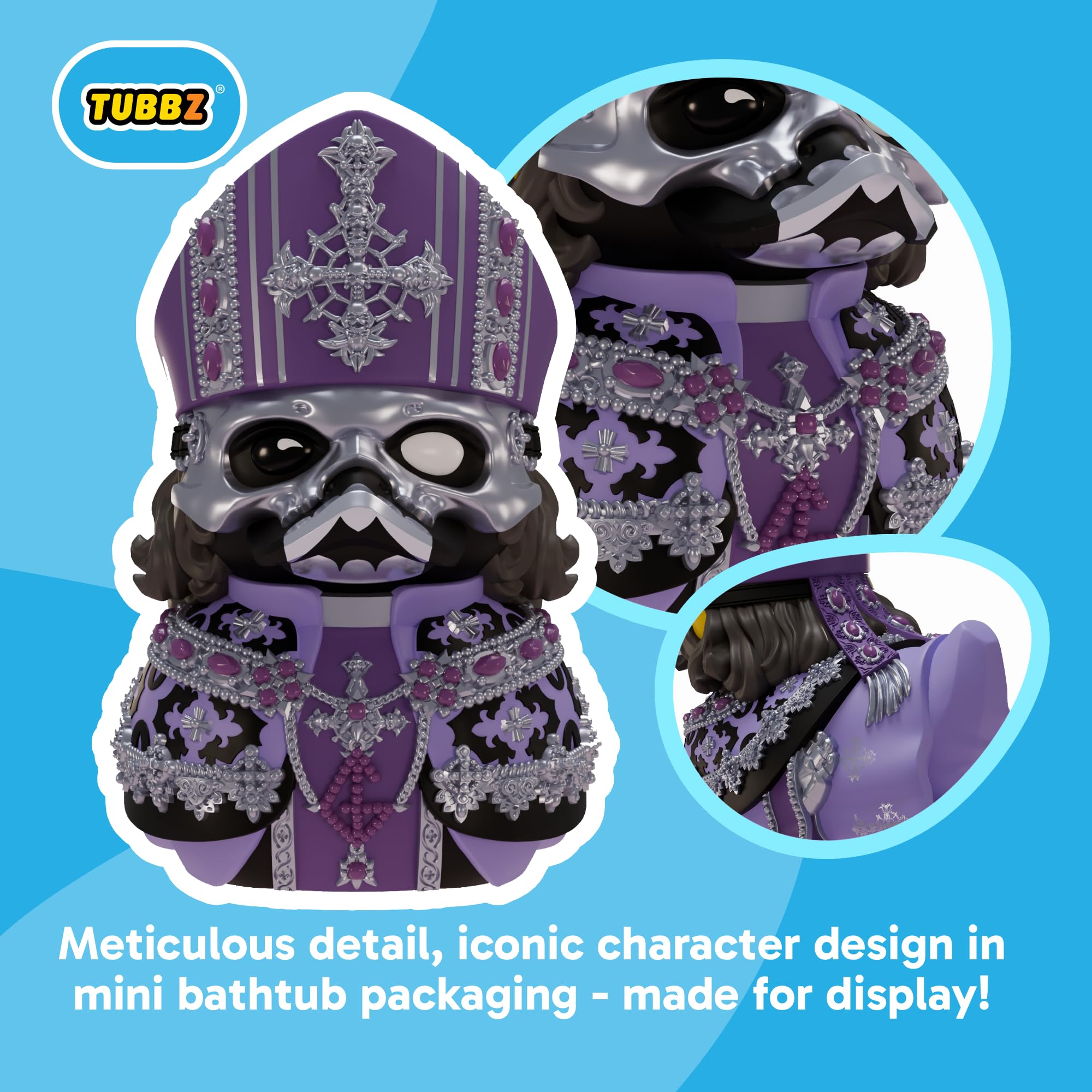 TUBBZ Mini Ghost - Papa Perpetua V Cosplaying Rubber Duck Vinyl Figure | Approx 5cm | Unisex Adult