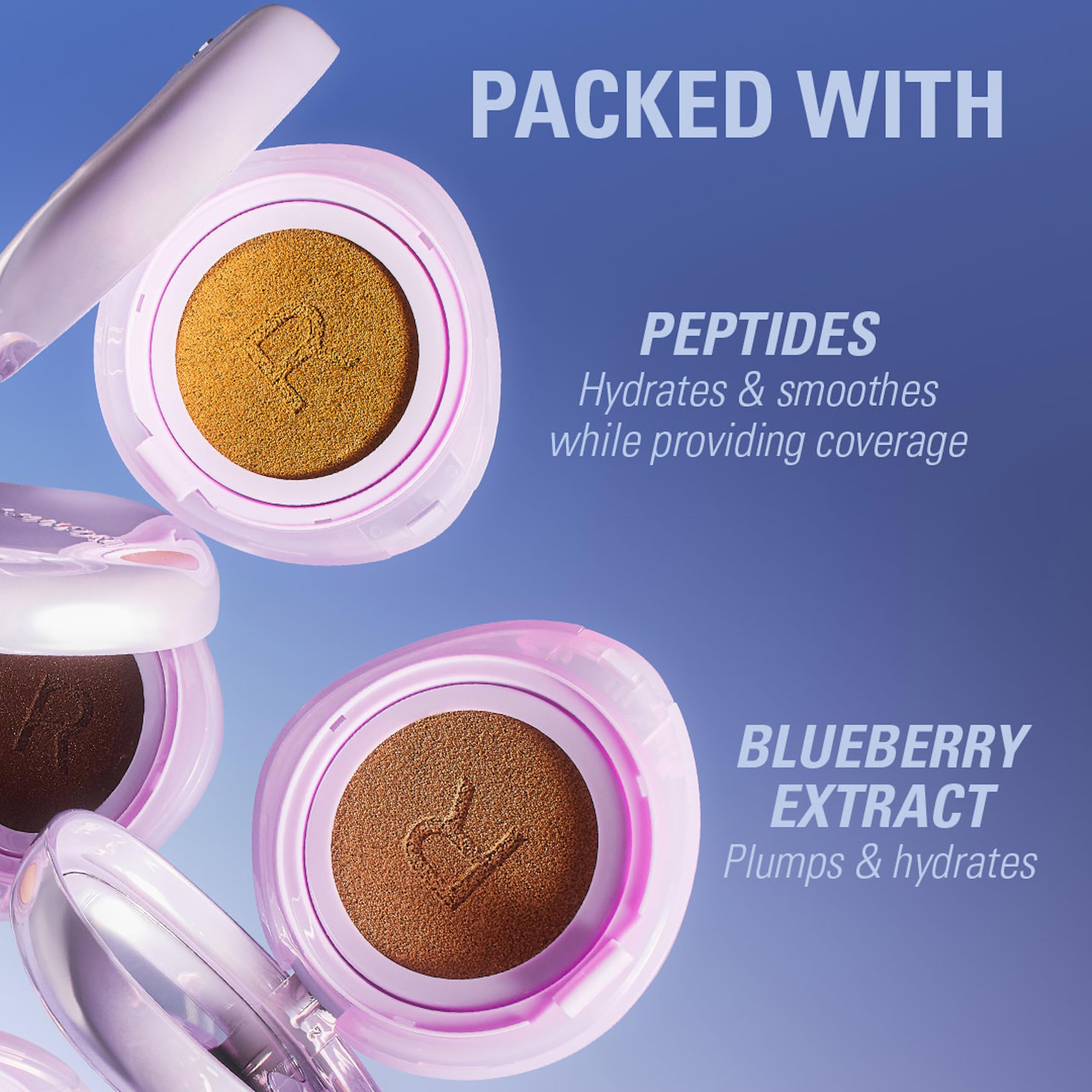 Revolution Beauty London Superdewy Cushion Foundation - Buildable Coverage, Hydrating Finish | Tan Warm 4