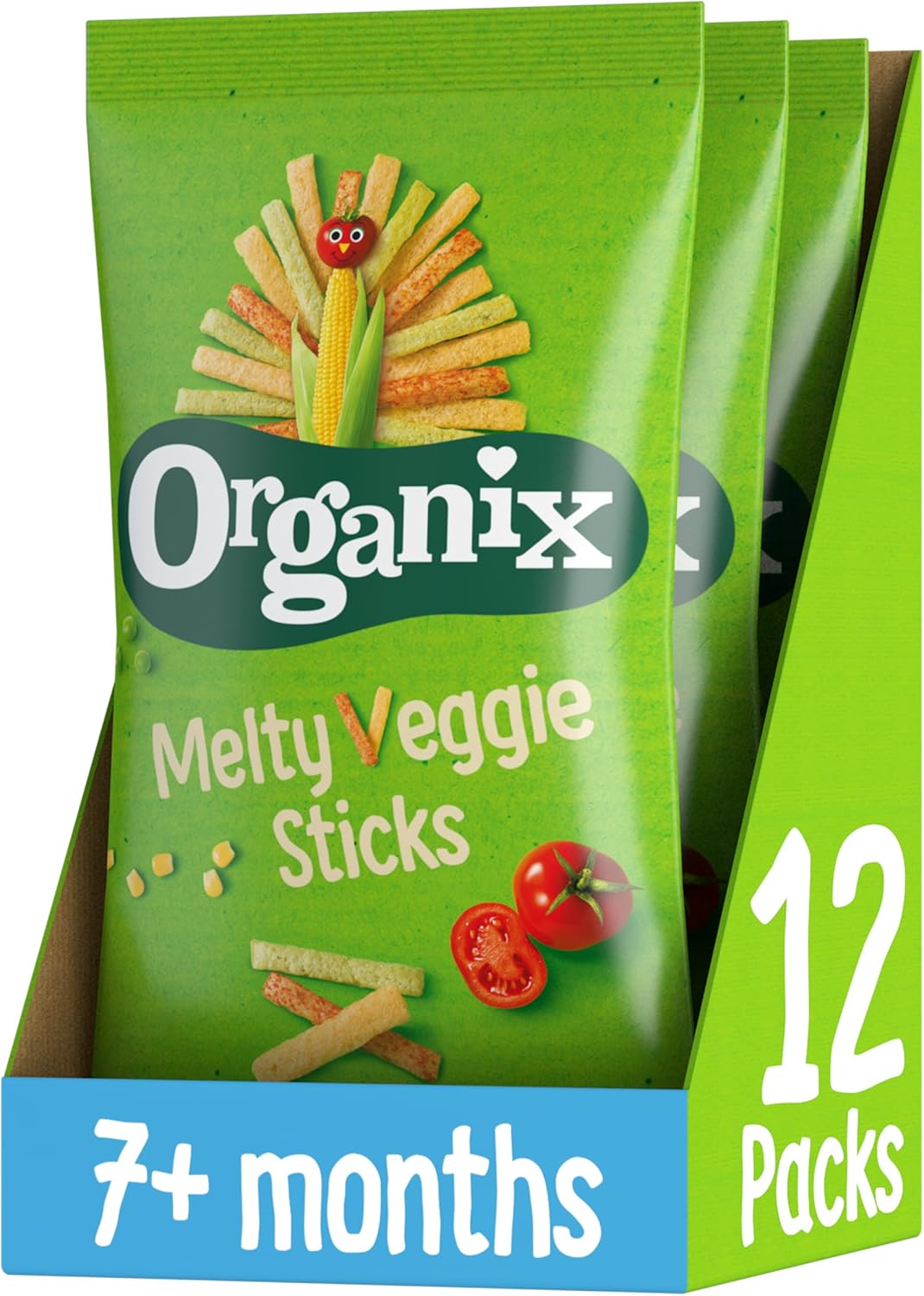 Organix Melty Bio-Gemüsesticks ab 7 Monaten, 45 g (3er-Pack)