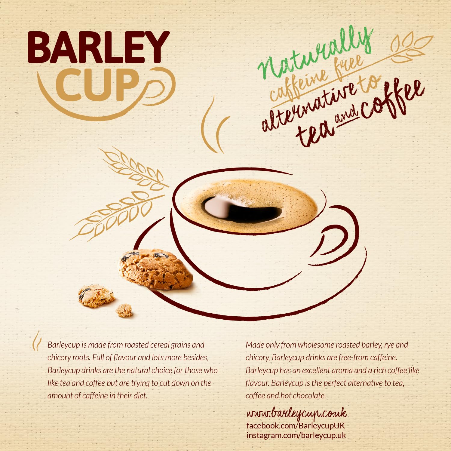 Barleycup Fibre Instant Grain Beverage - Caffeine Free | High Fibre | 100g 4