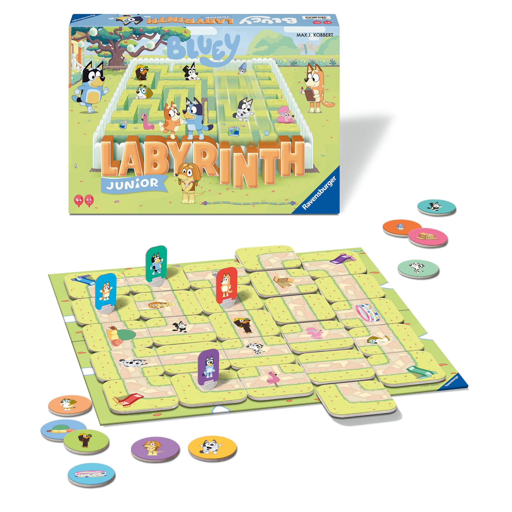 Ravensburger Bluey Junior Labyrinth - The Moving Maze Board Game | Ages 4+ | 2-4 Players 2