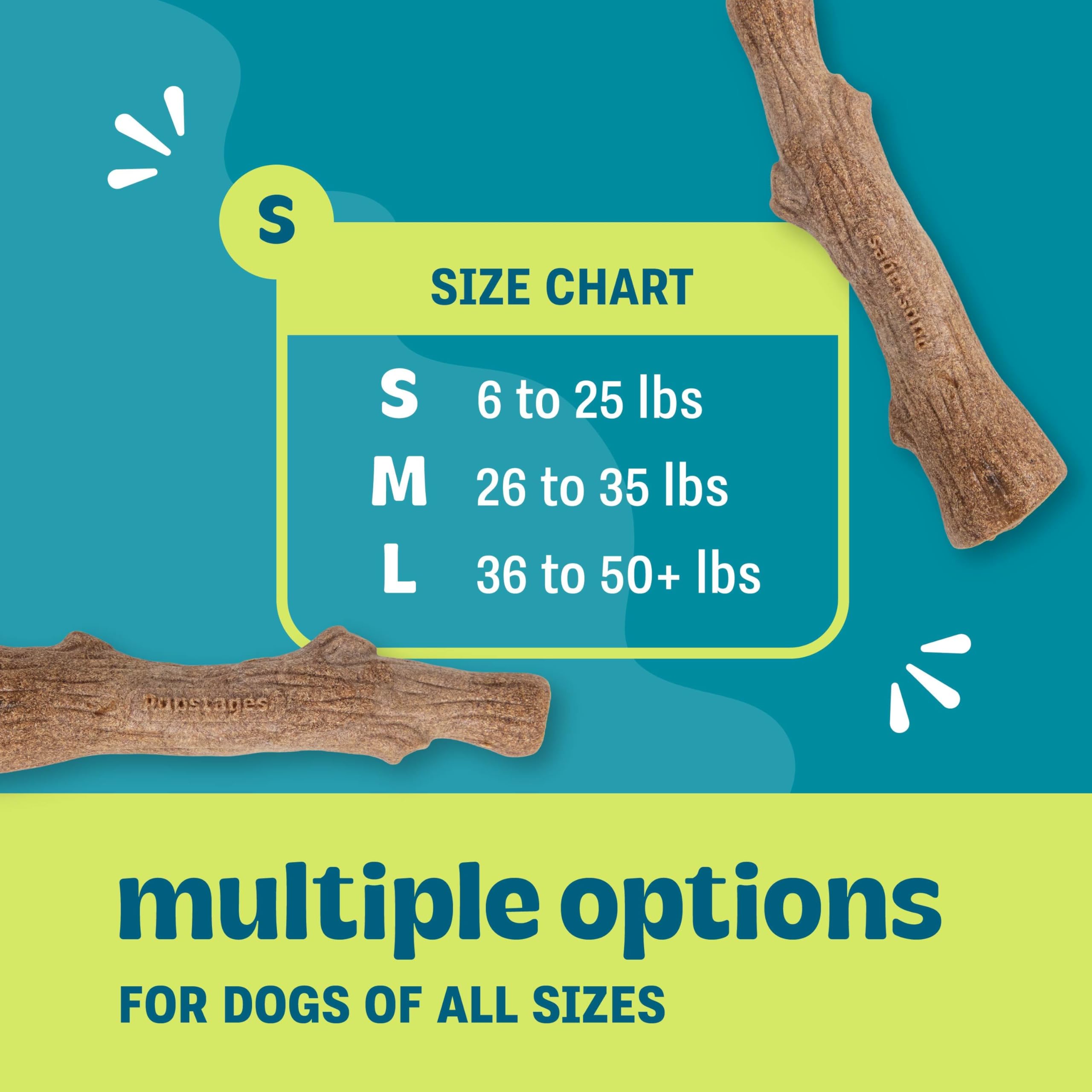 Pupstages Dogwood Alternative Wood Chew Toy - Small Size, Durable, Wood Scent 3