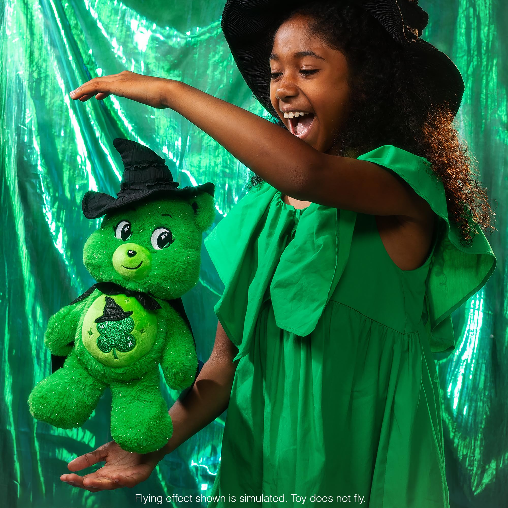 Care Bears x Wicked 2-Pack Plush – Good Luck Bear as Elphaba & Love-A-Lot Bear as Glinda 5