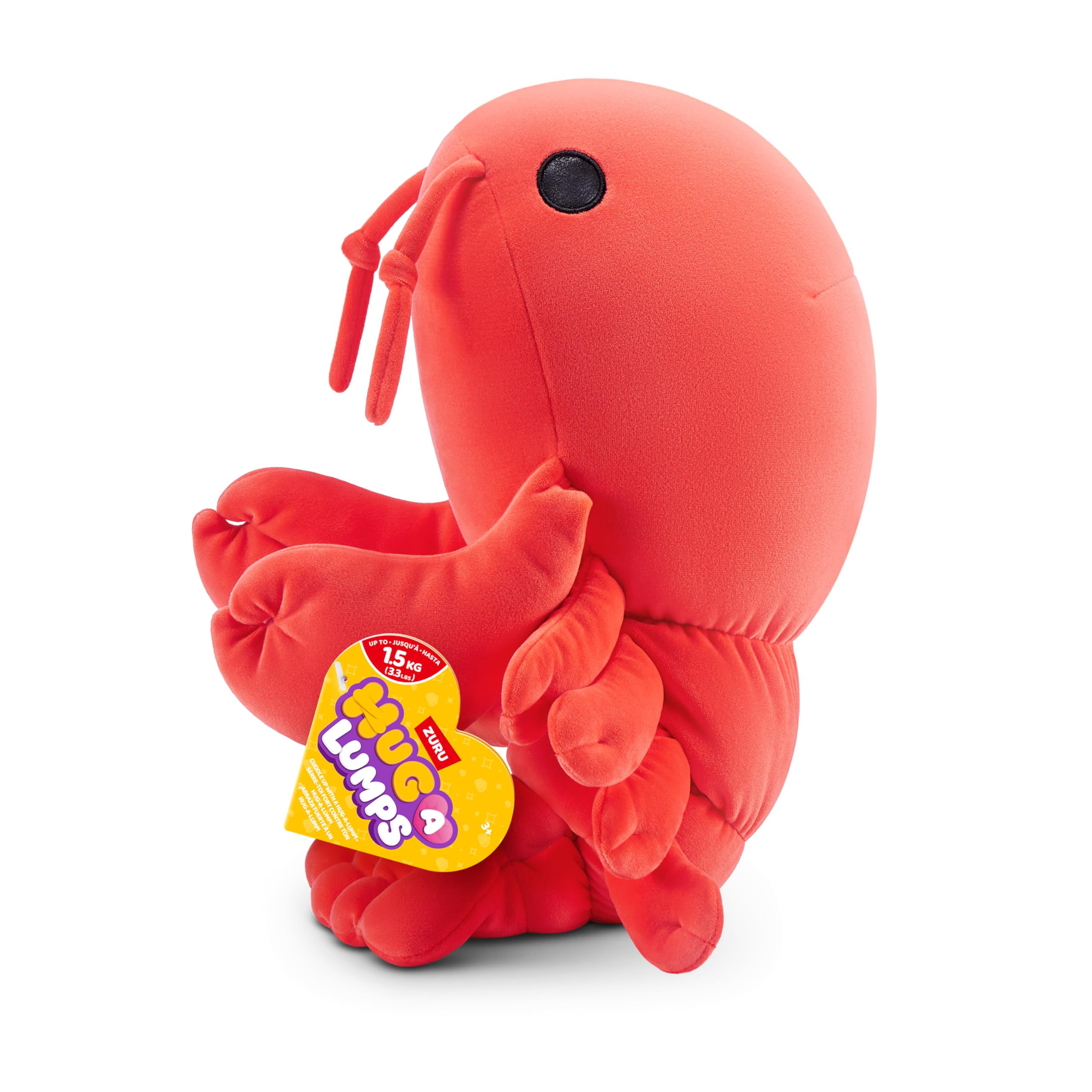 Hug-A-Lumps Medium Lenny by ZURU - Weighted Plush Cuddly Toy for Stress Relief 8