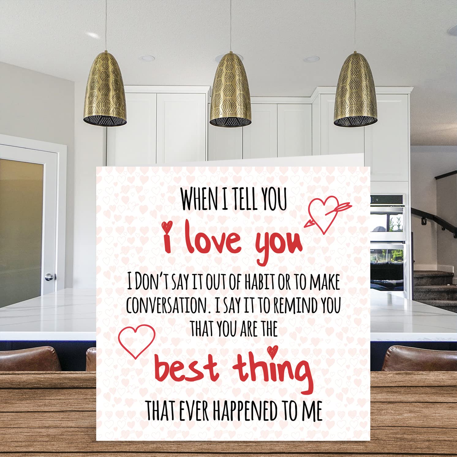 Stuff4 Loving Message Anniversary/Valentine's Day Card for Him or Her | 145mm x 145mm 3
