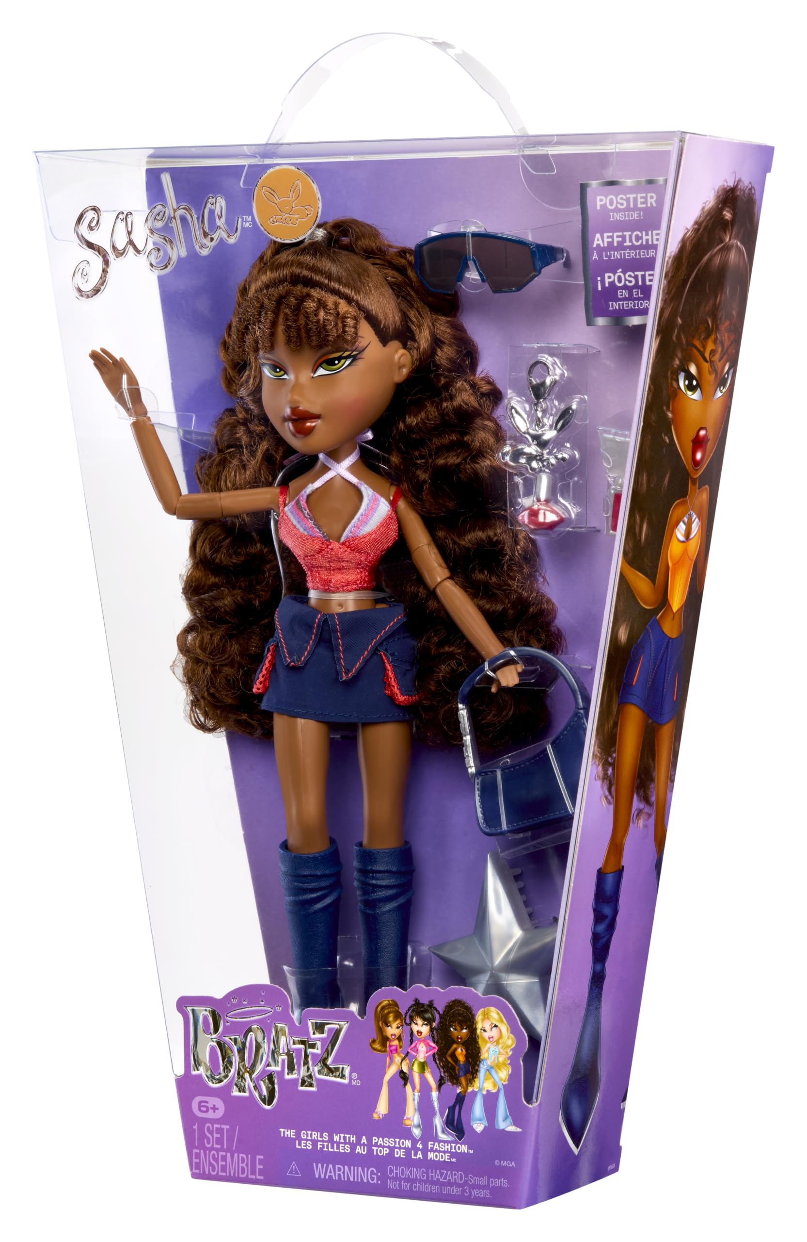 Bratz First Edition Reimagined Sasha Doll - 25th Anniversary Collectible | Ages 6+ 8