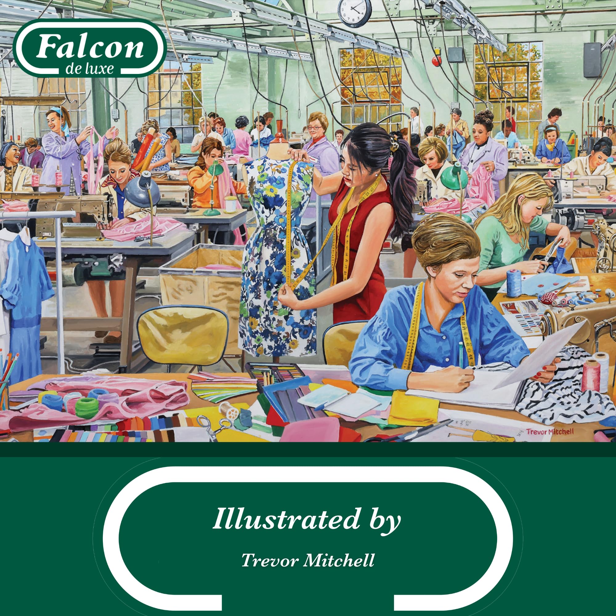 Falcon The Sewing Room Jigsaw Puzzle - 500 Piece Adult Puzzle Illustrated by Trevor Mitchell 3